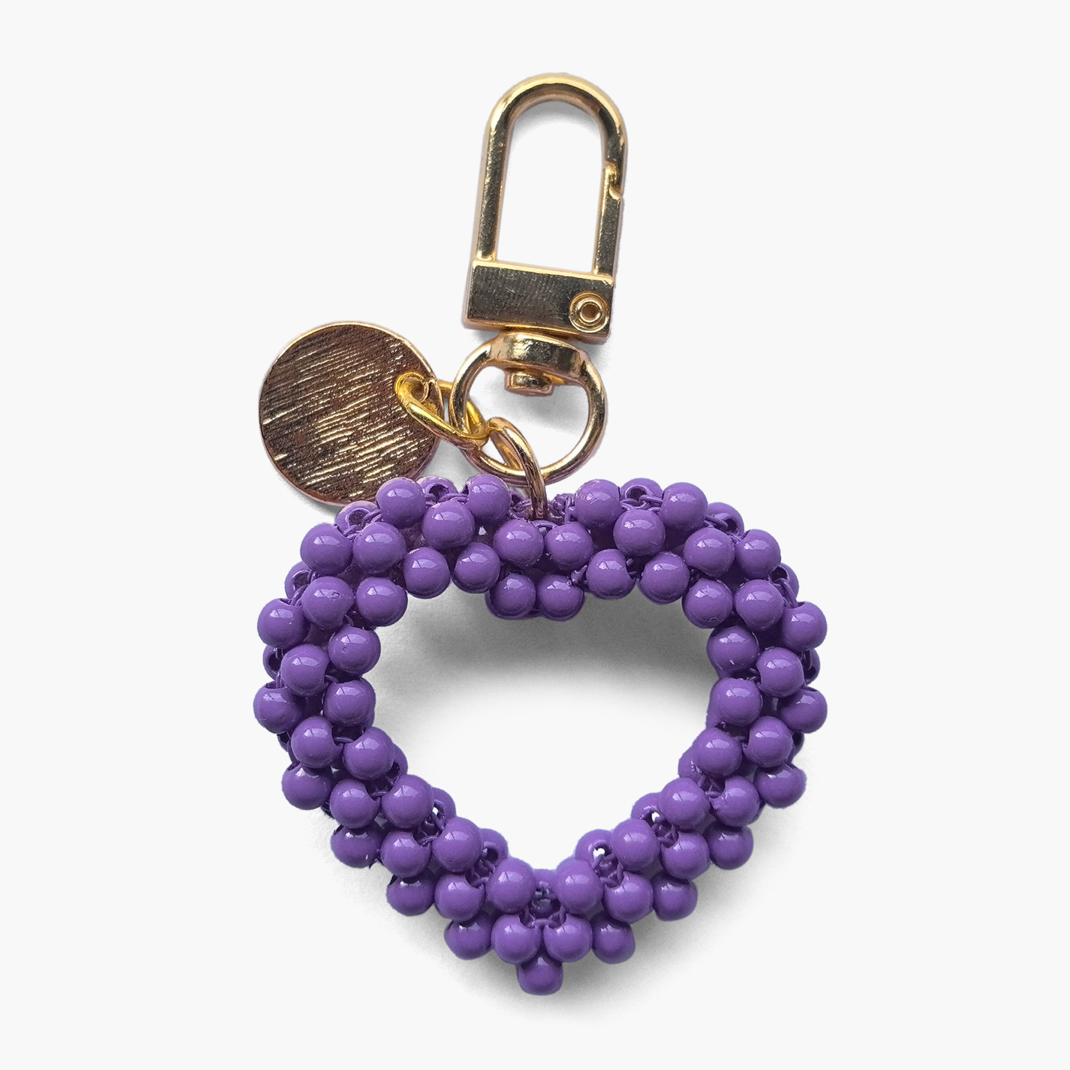 Gloo Embellished Heart Keyring with Metallic Accent-girls-accessories-keyringsandbagcharms-image-4