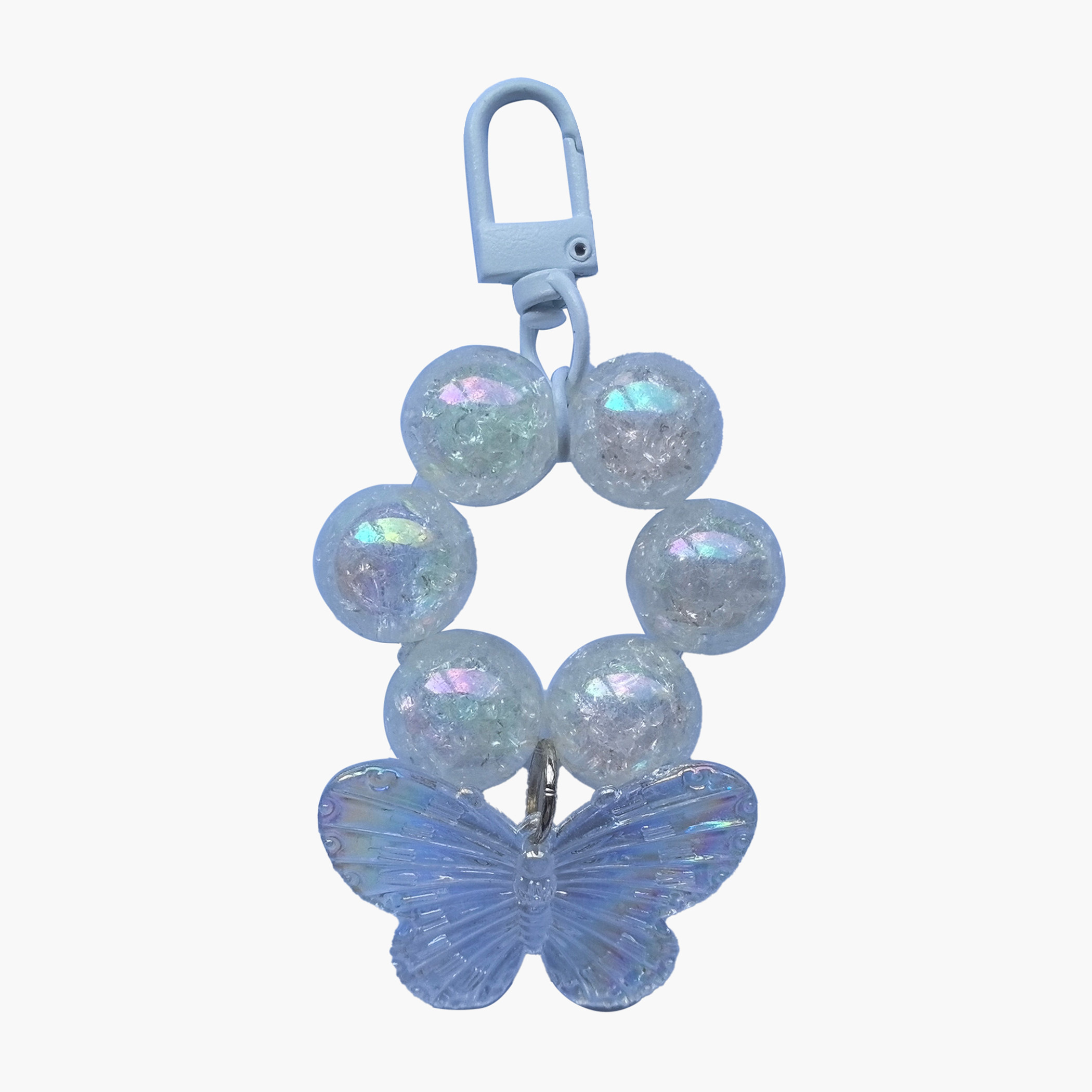 سلسلة مفاتيح بزينة فراشة مع لمسات ميتاليك من جلو-girls-accessories-keyringsandbagcharms-image-1
