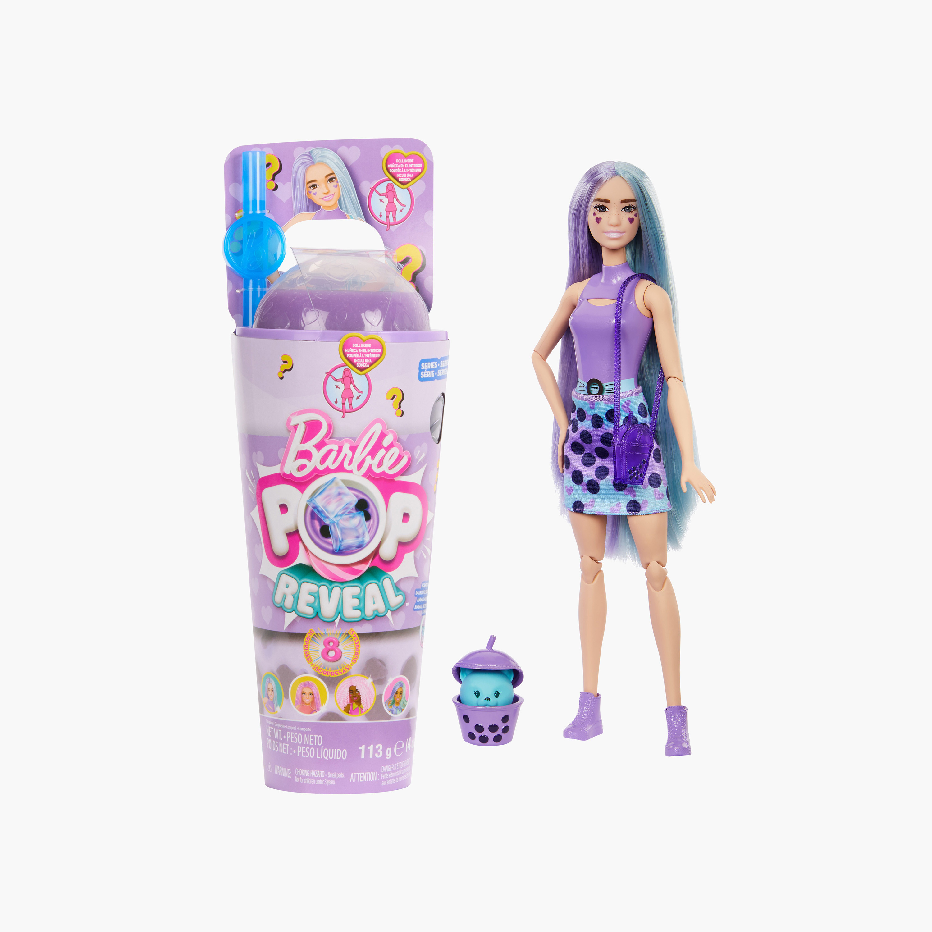 Barbie Pop Reveal Bubble Tea Surprise Fashion Doll - 32 cm-toys-dollsandplaysets-dollplaysets-image-2