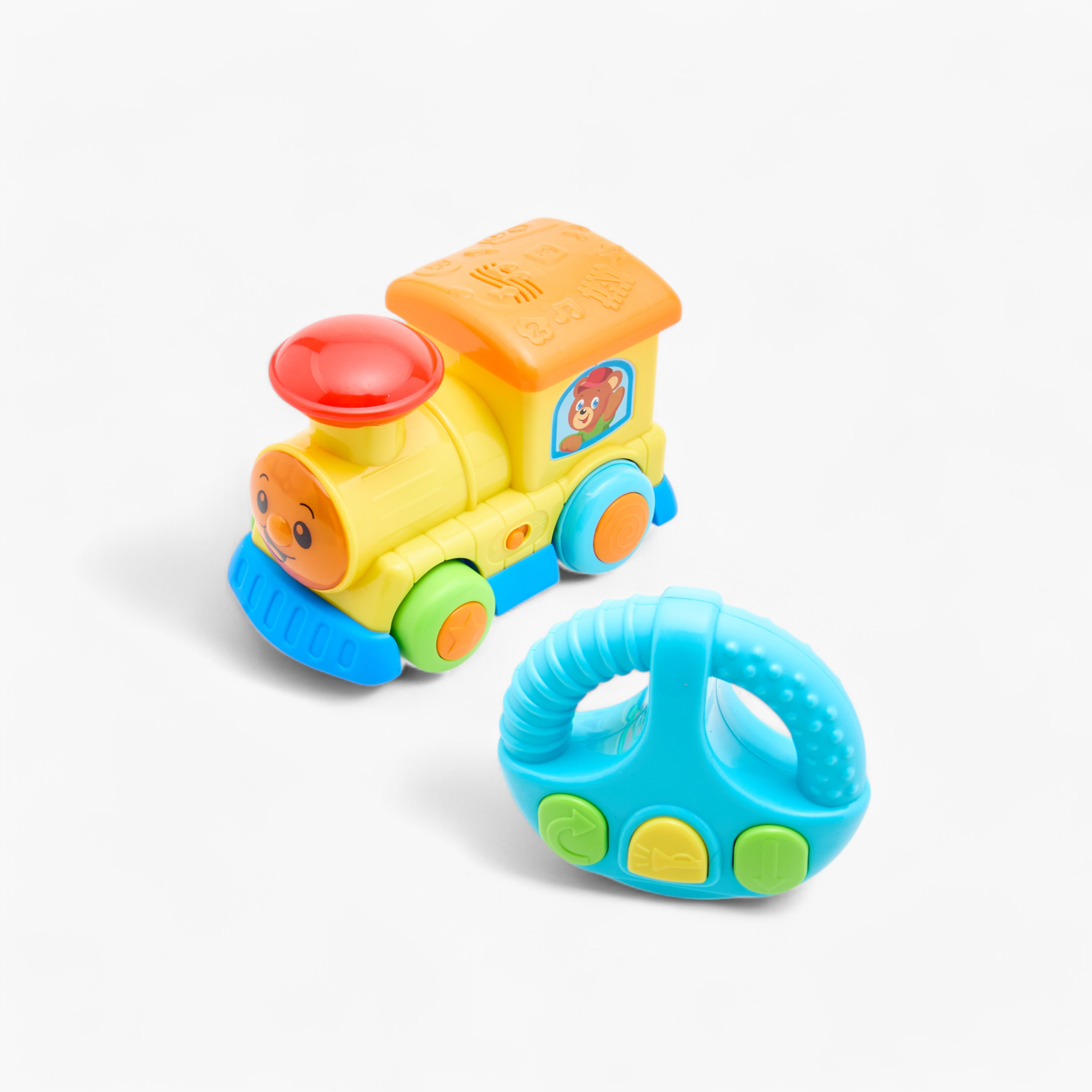 لعبة قطار بأضواء وأصوات وجهاز تحكم من جونيورز-toys-babyandtoddlertoys-learningtoys-image-1