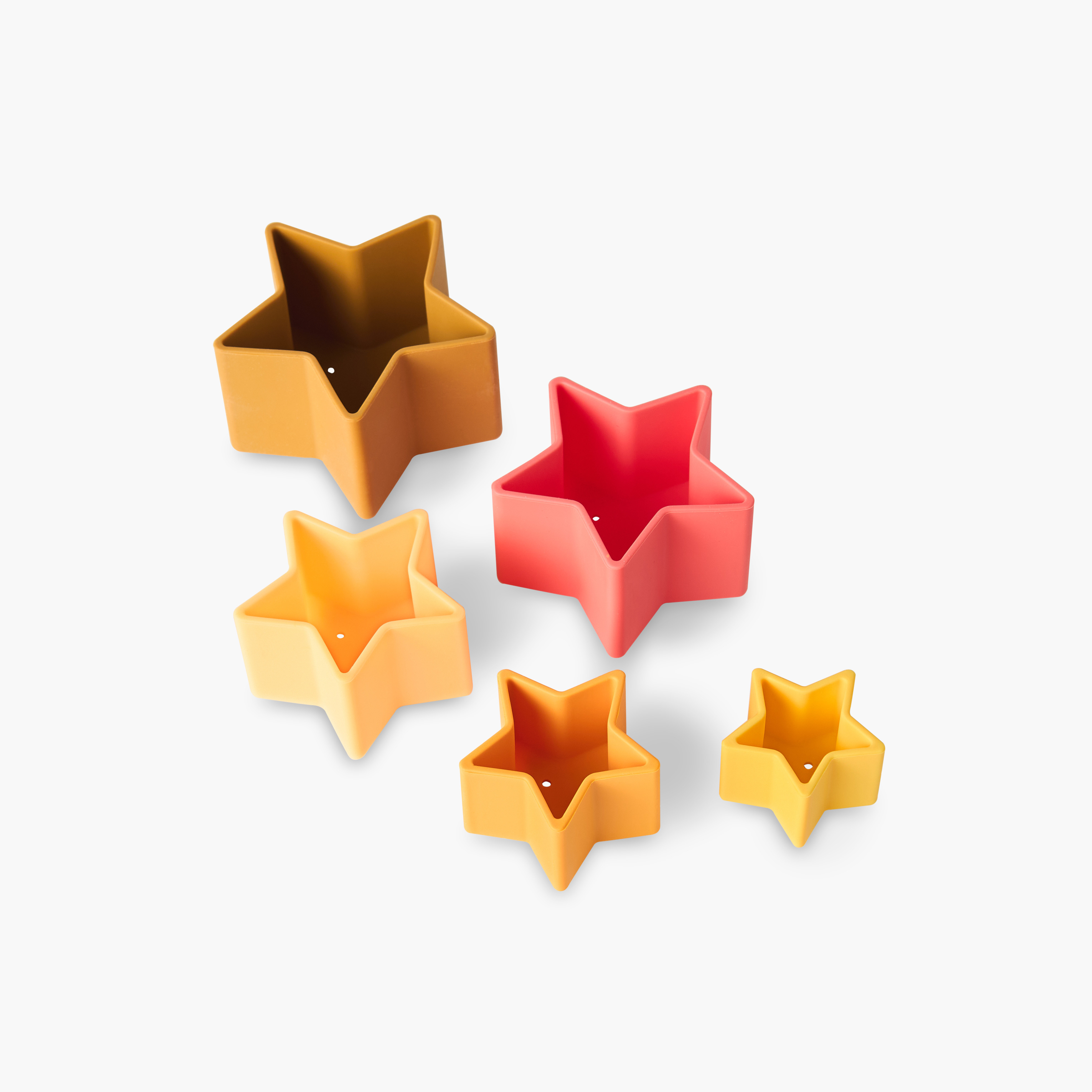 مجموعة لعب تكديس نجوم سيليكون 5 قطع من جيجلز-toys-babyandtoddlertoys-stackingandnestingtoys-image-4