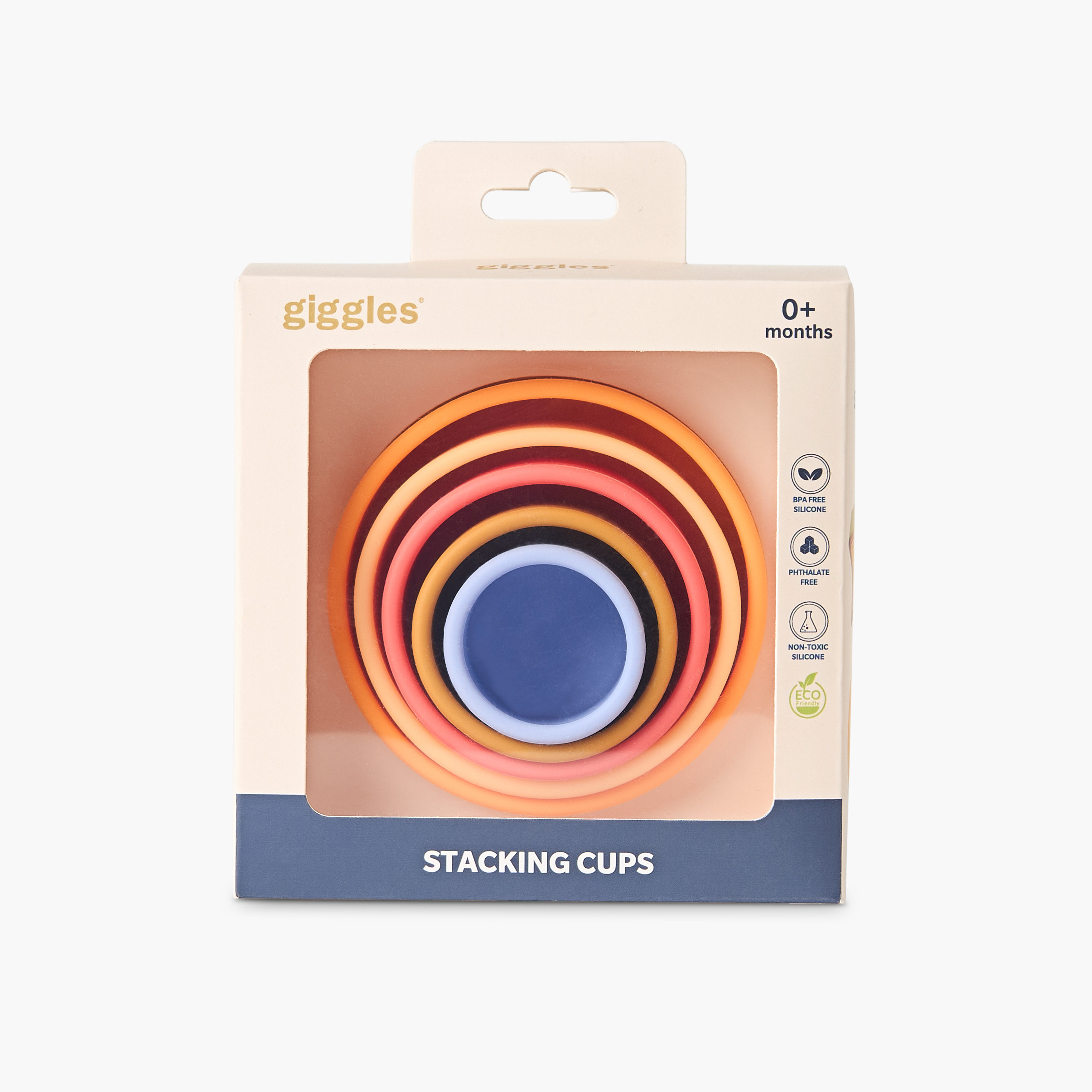 Giggles 5-Piece Silicone Cup Stacking Toy Set-toys-babyandtoddlertoys-stackingandnestingtoys-image-4