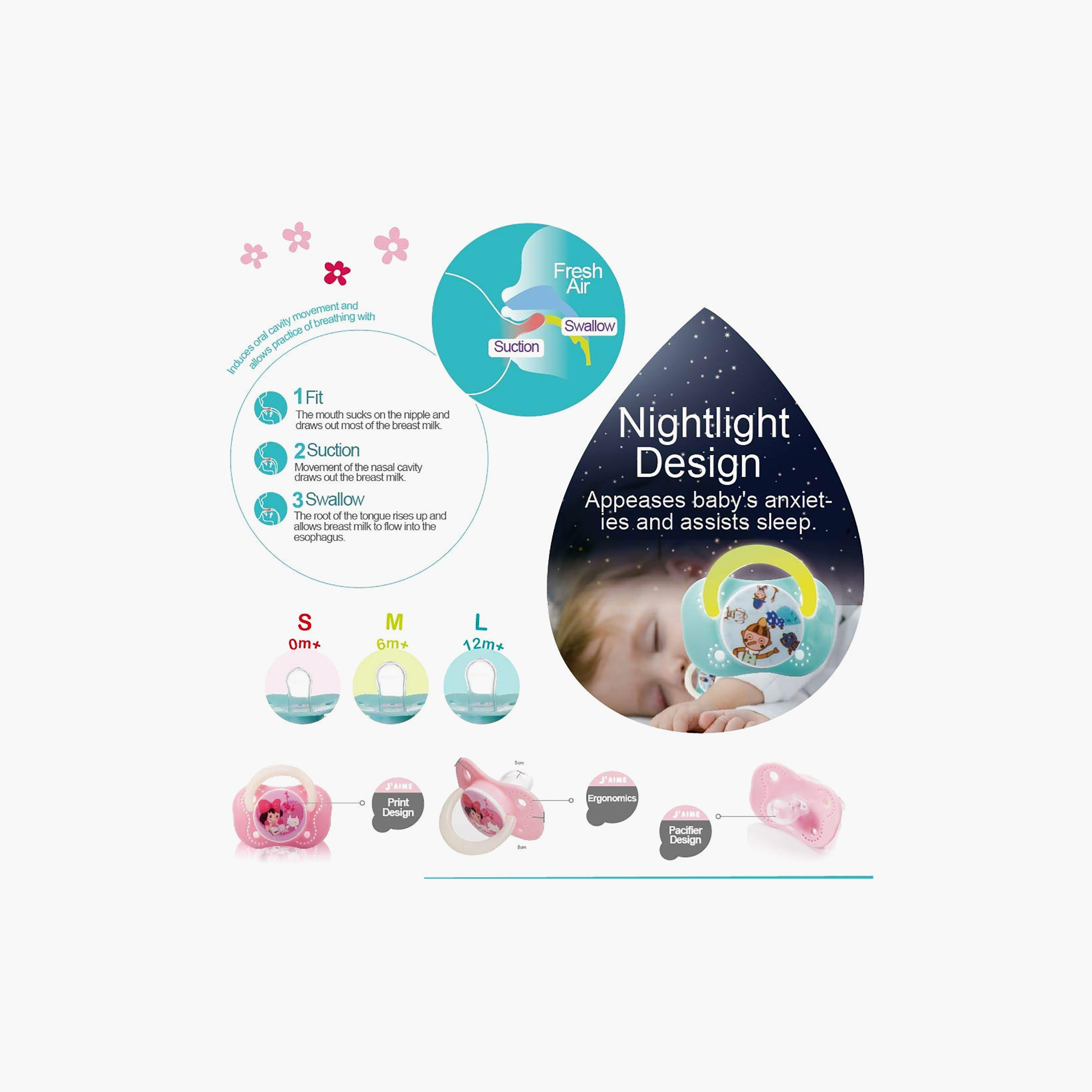 لهاية أطفال مستديرة (كريزي) "تشو تشو" من فارلين - من عمر 0 شهر فما فوق-baby-feeding-pacifiers-image-3
