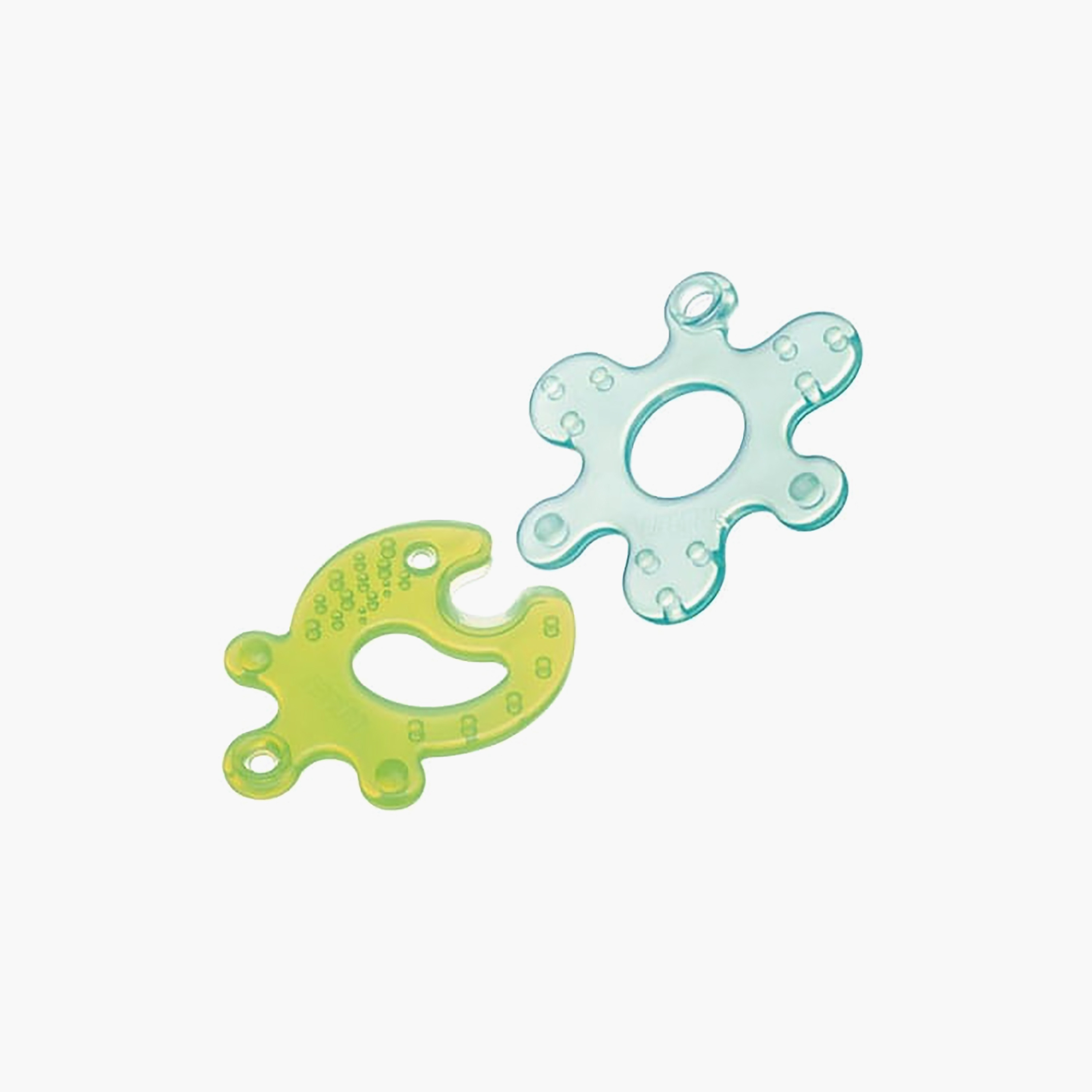 طقم عضاضات ومهدئات لثة بتصميم بازل متداخل (قطعتين) من فارلين-baby-feeding-teethers-image-1