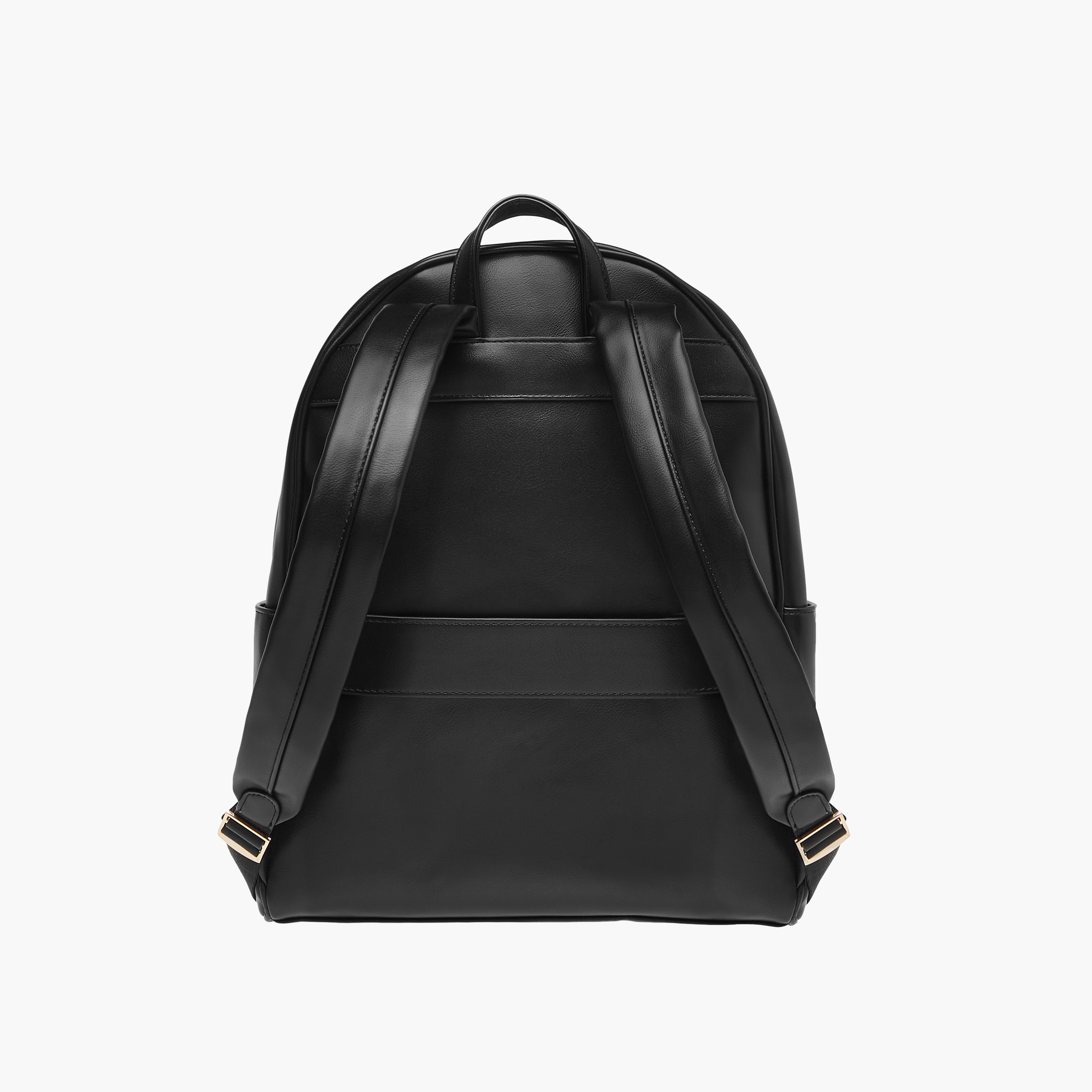 Sasha Tia Checked Backpack with Zip Closure and Adjustable Strap-women-bagsandwallets-backpacks-image-4