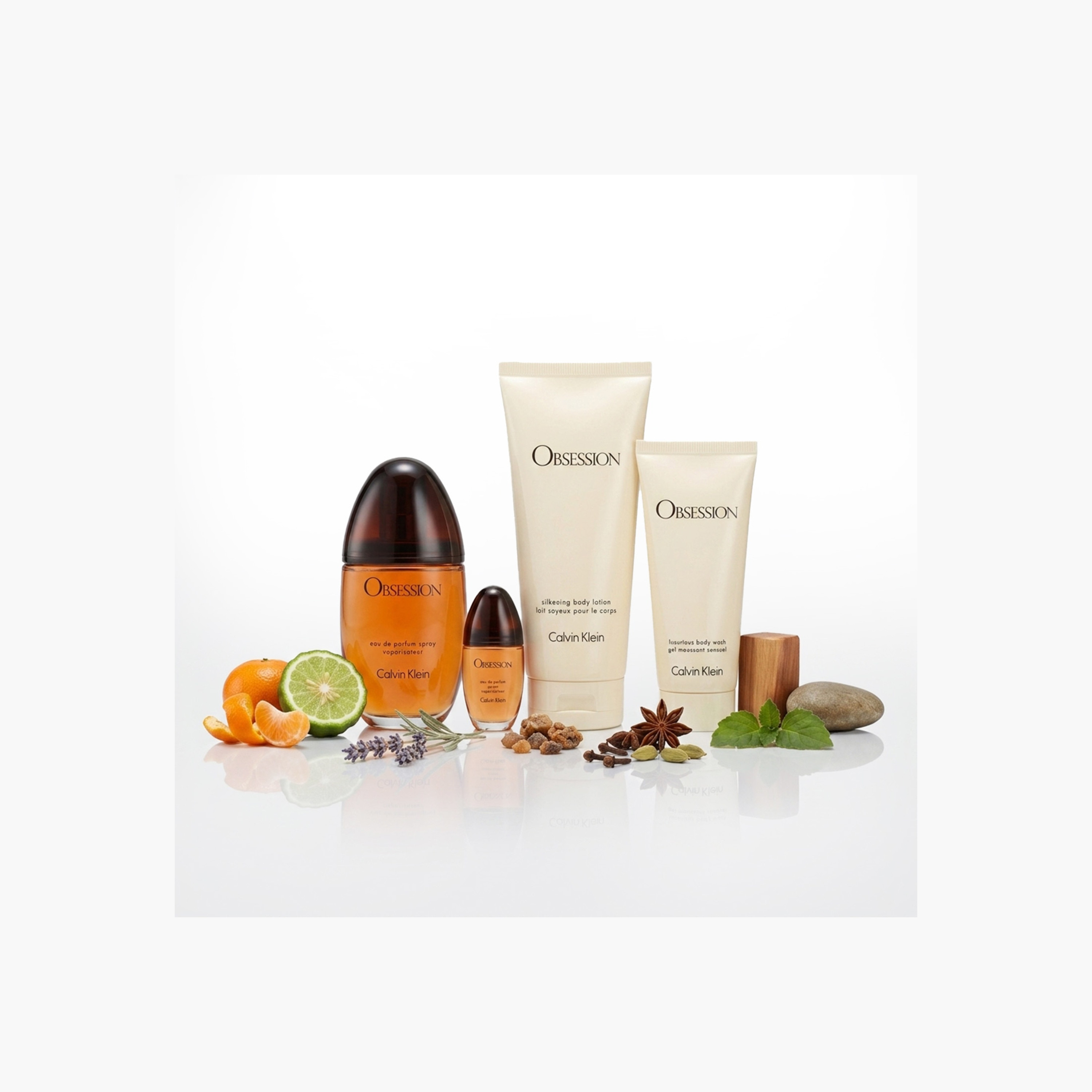 Calvin Klein Obsession 4-Piece Eau de Parfum with Body Lotion and Body Wash Gel Set for Women-beautyandpersonalcare-giftsets-image-4