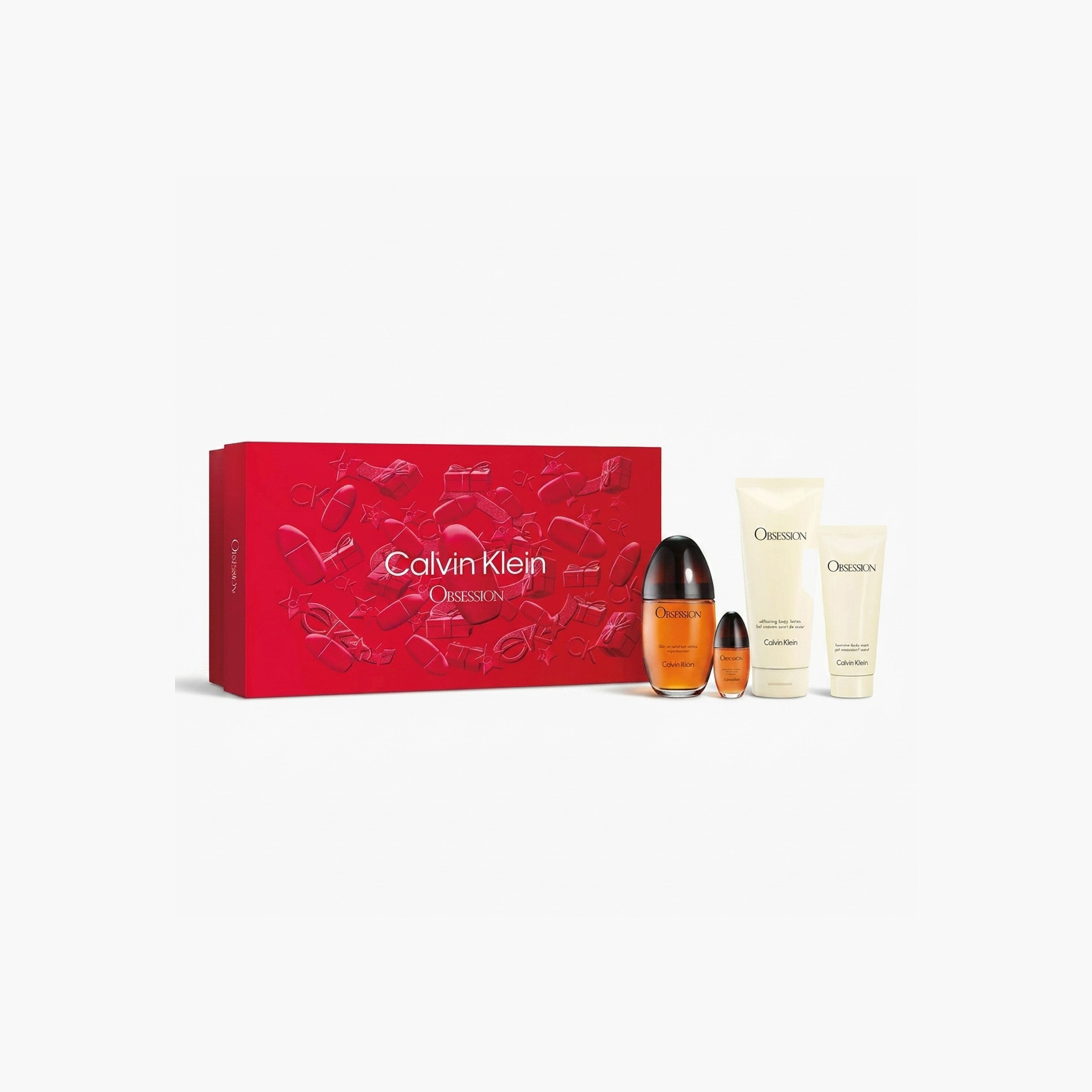 Calvin Klein Obsession 4-Piece Eau de Parfum with Body Lotion and Body Wash Gel Set for Women-beautyandpersonalcare-giftsets-image-6