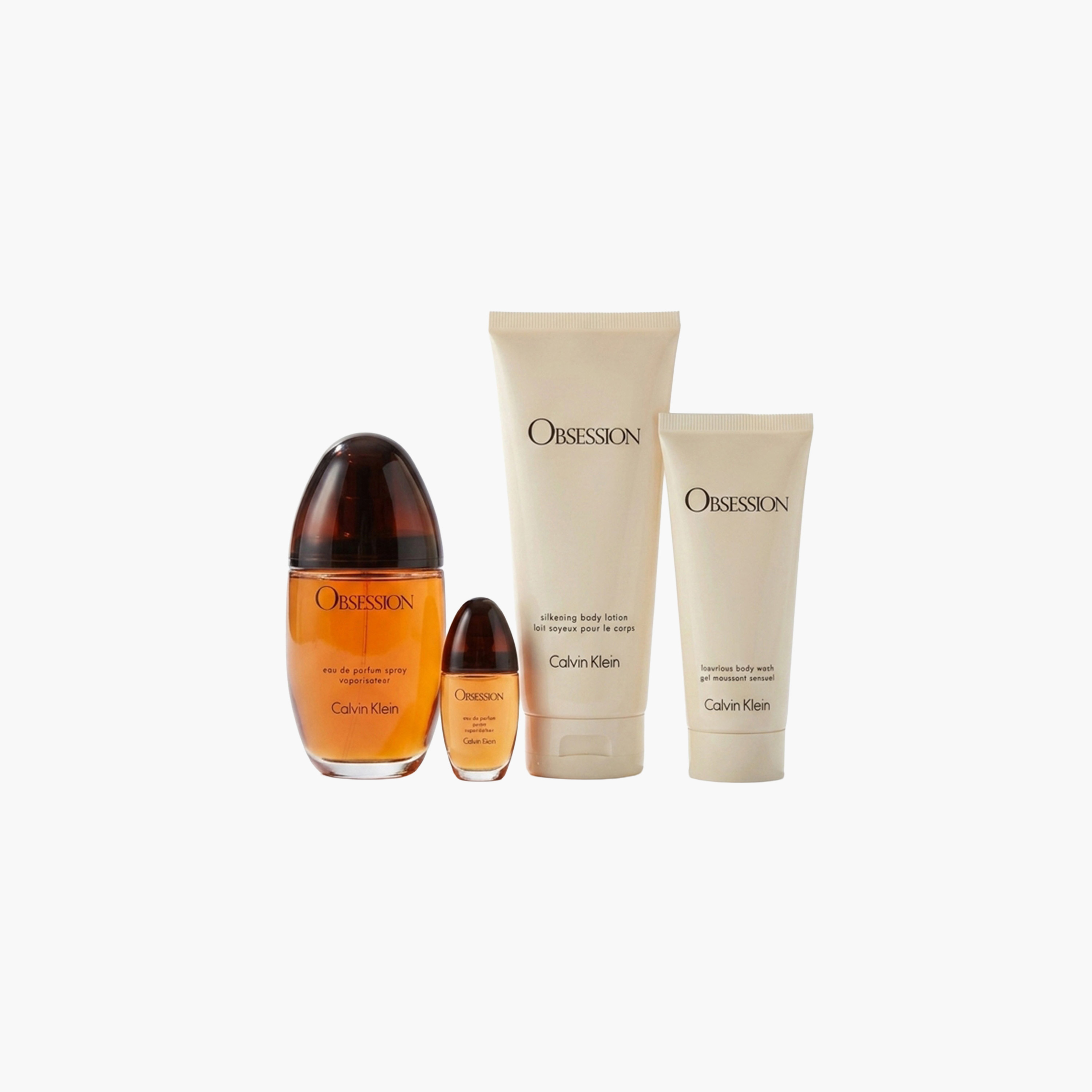 Calvin Klein Obsession 4-Piece Eau de Parfum with Body Lotion and Body Wash Gel Set for Women-beautyandpersonalcare-giftsets-image-8