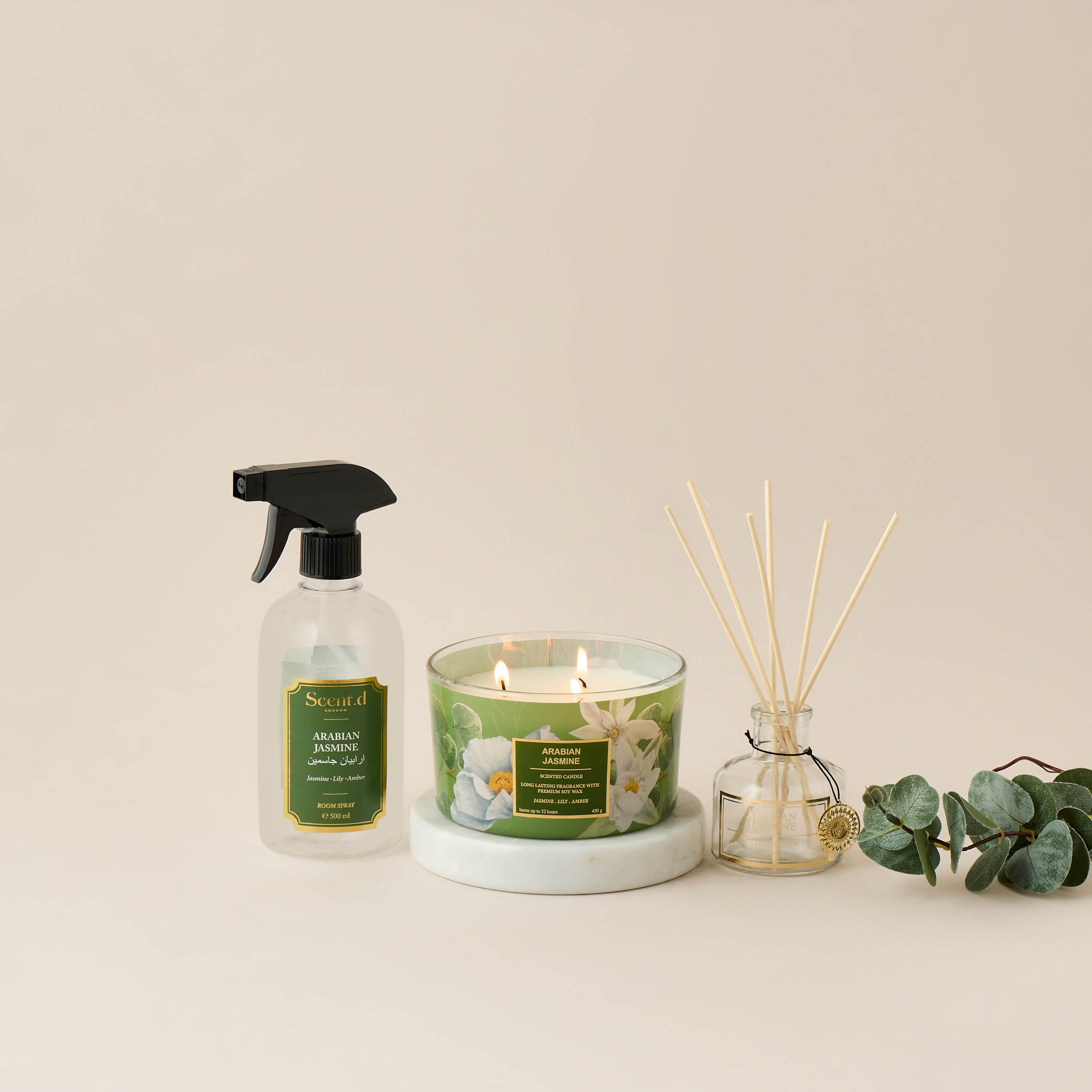 Scent.d London 3-Piece Arabian Jasmine Home Fragrance Gift Set-household-homefragrance-fragrancegiftset-image-4