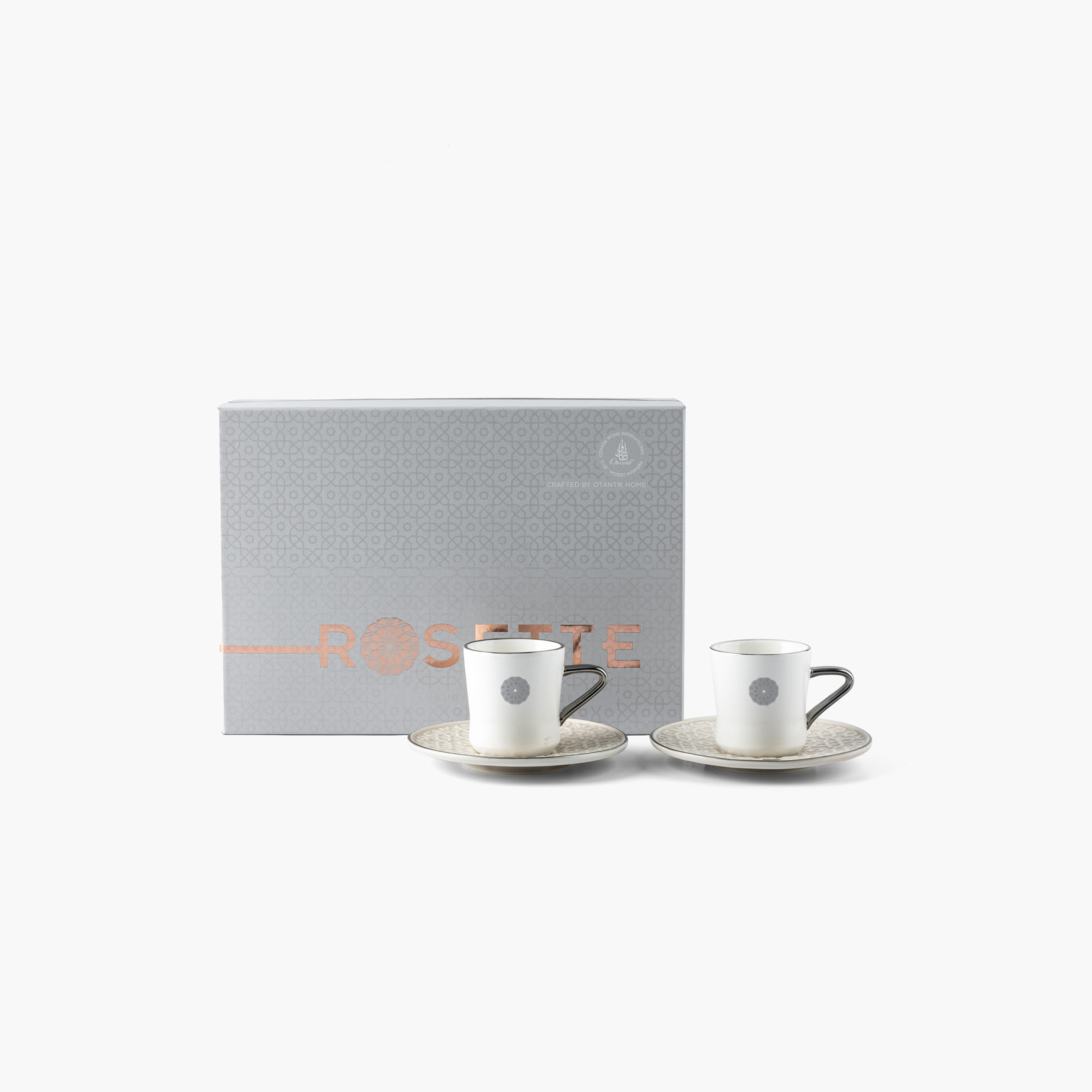 Otantik Rosette 12-Piece Porcelain Turkish Coffee Set-household-dining-teaandcoffee-teaandcoffeesets-image-1