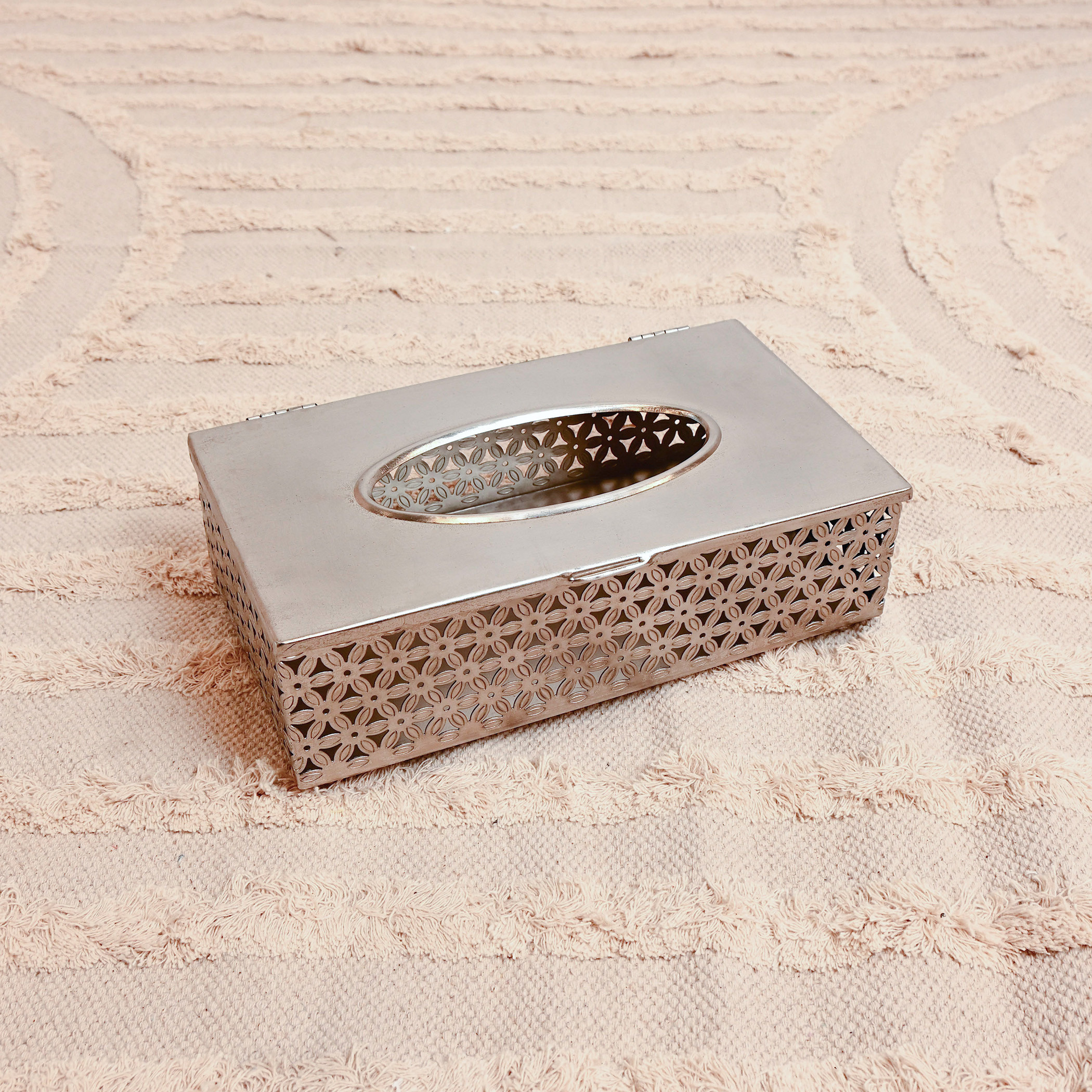 Home Carving Floral Cutwork Detail Tissue Box Holder-household-bathandlaundry-bathaccessories-accessories-image-3