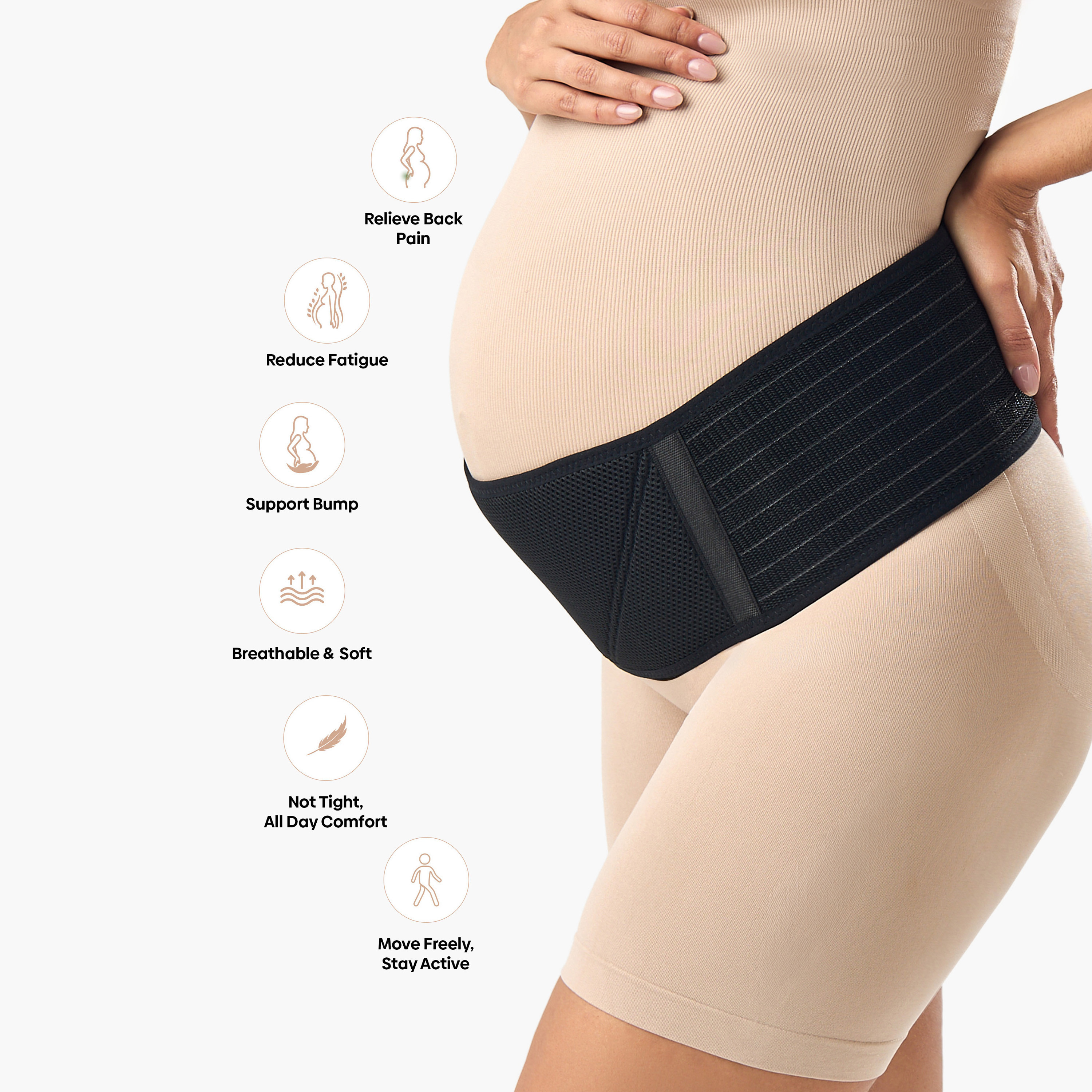 Maternity Belly Band with Back Support and Abdominal Binder-baby-maternalcare-maternitywear-image-3