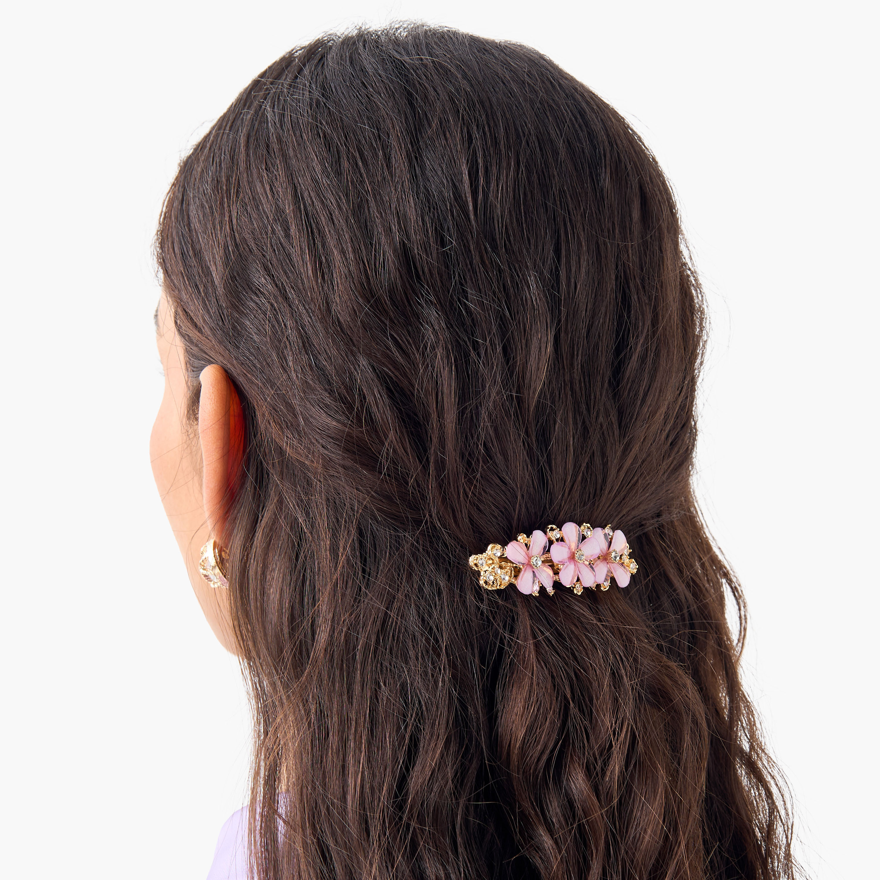 Embellished Barrette Hair Clip-women-hairaccessories-clips-image-2