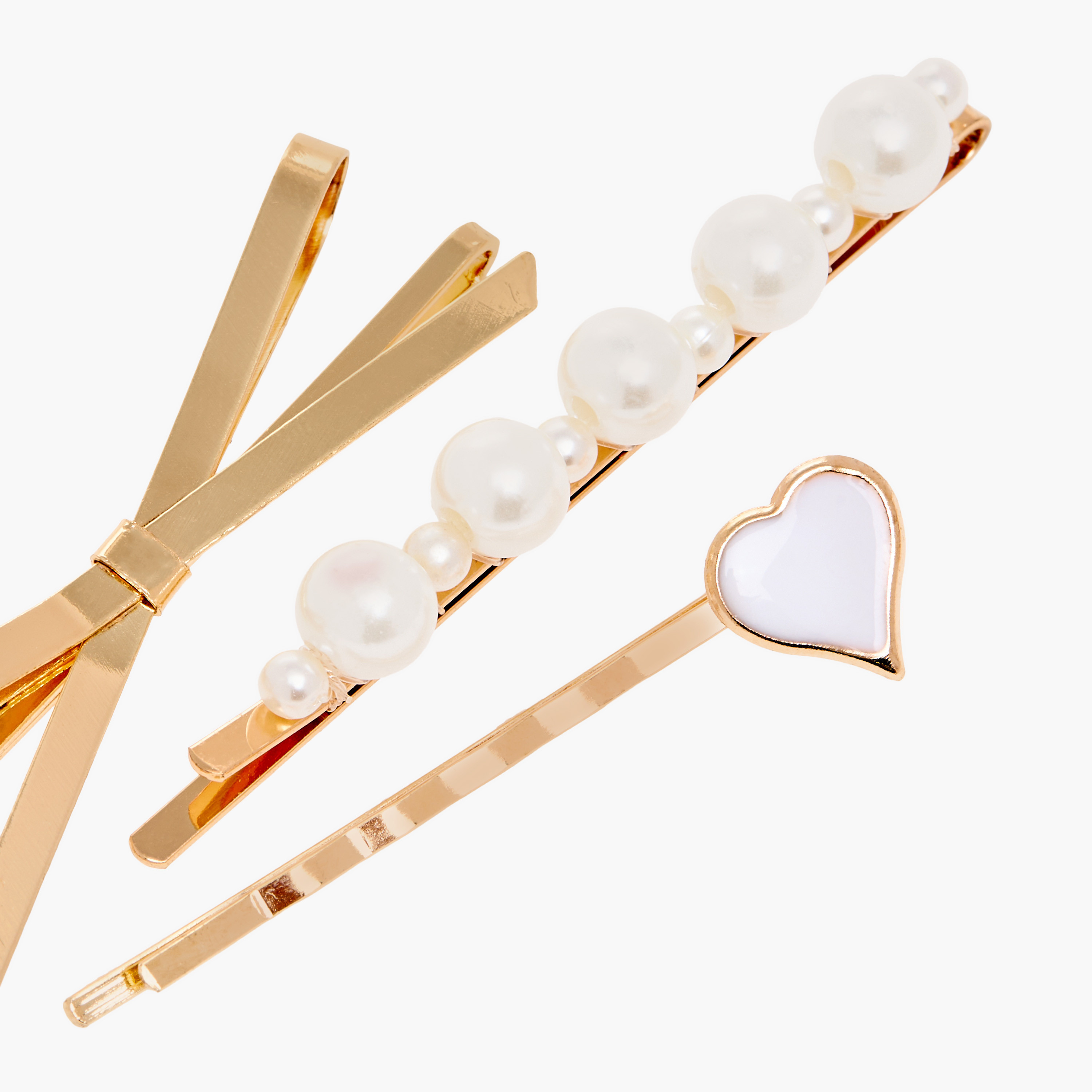 Assorted Metallic Hair Pin - Set of 3-women-hairaccessories-hairpins-image-6