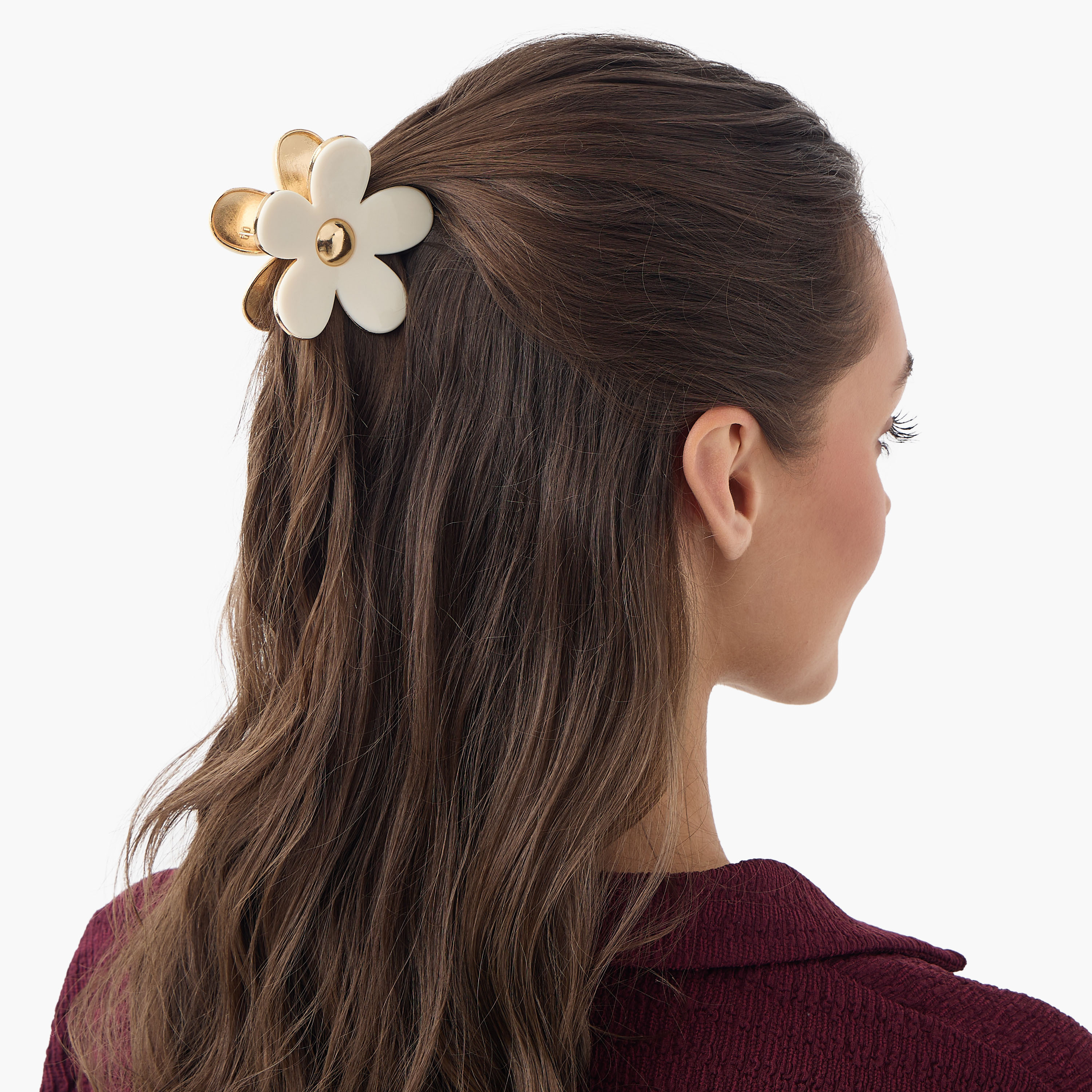 Floral Hair Clamp-women-hairaccessories-clamps-image-2
