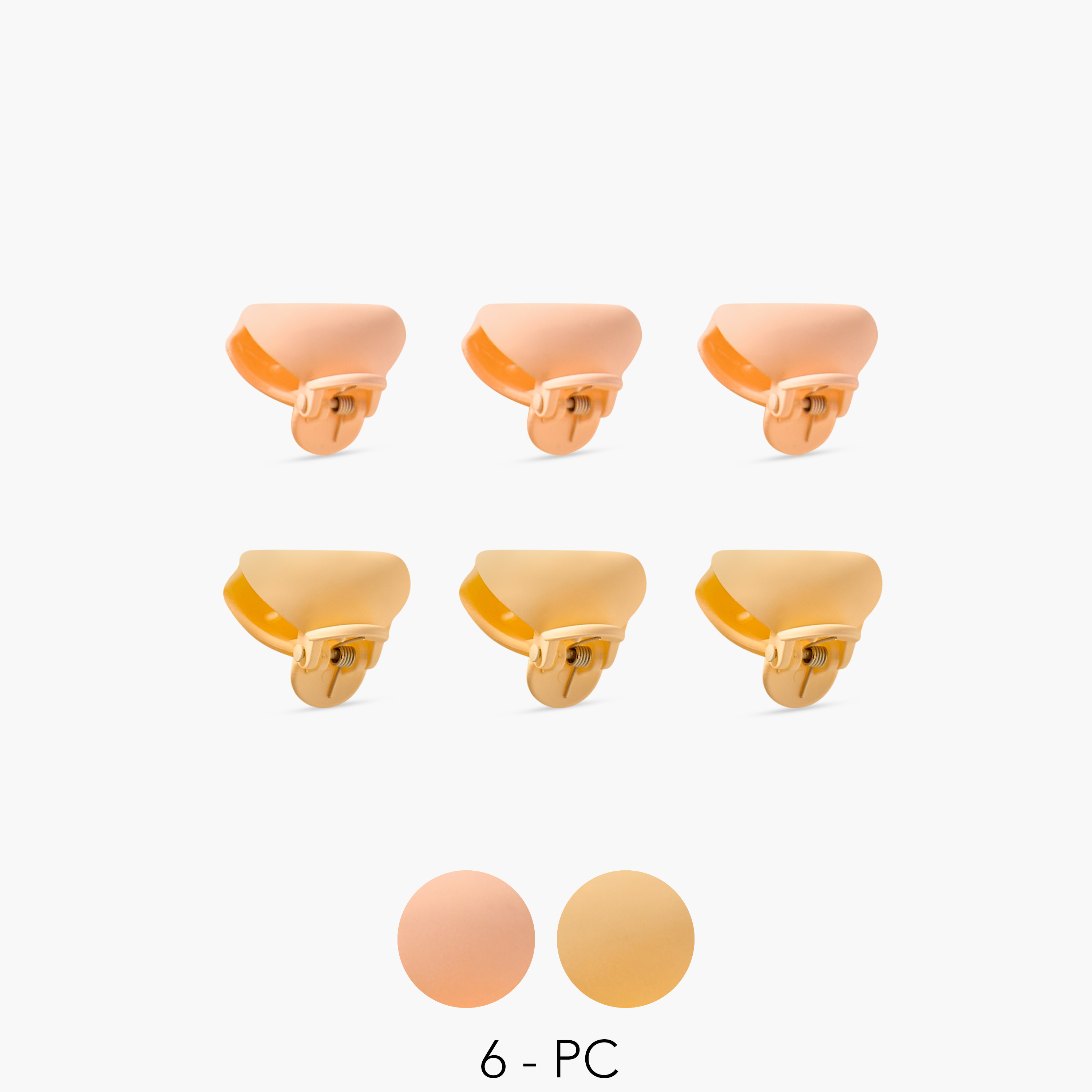 Solid Hair Clamp - Set of 6-women-hairaccessories-clamps-image-1