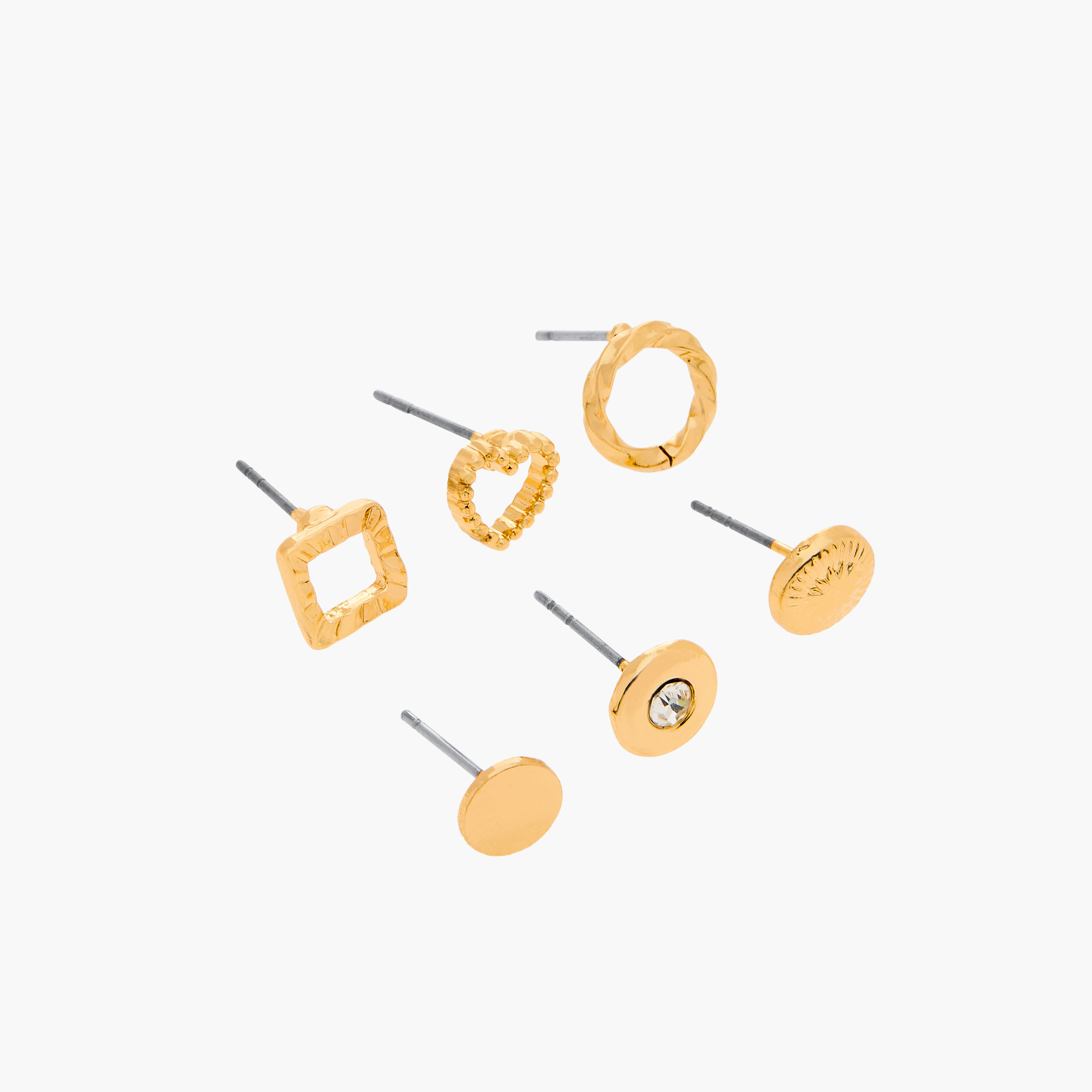 Assorted Stud Earrings with Pushback Closure - Set of 6-women-watchesandjewellery-jewellery-earrings-image-3