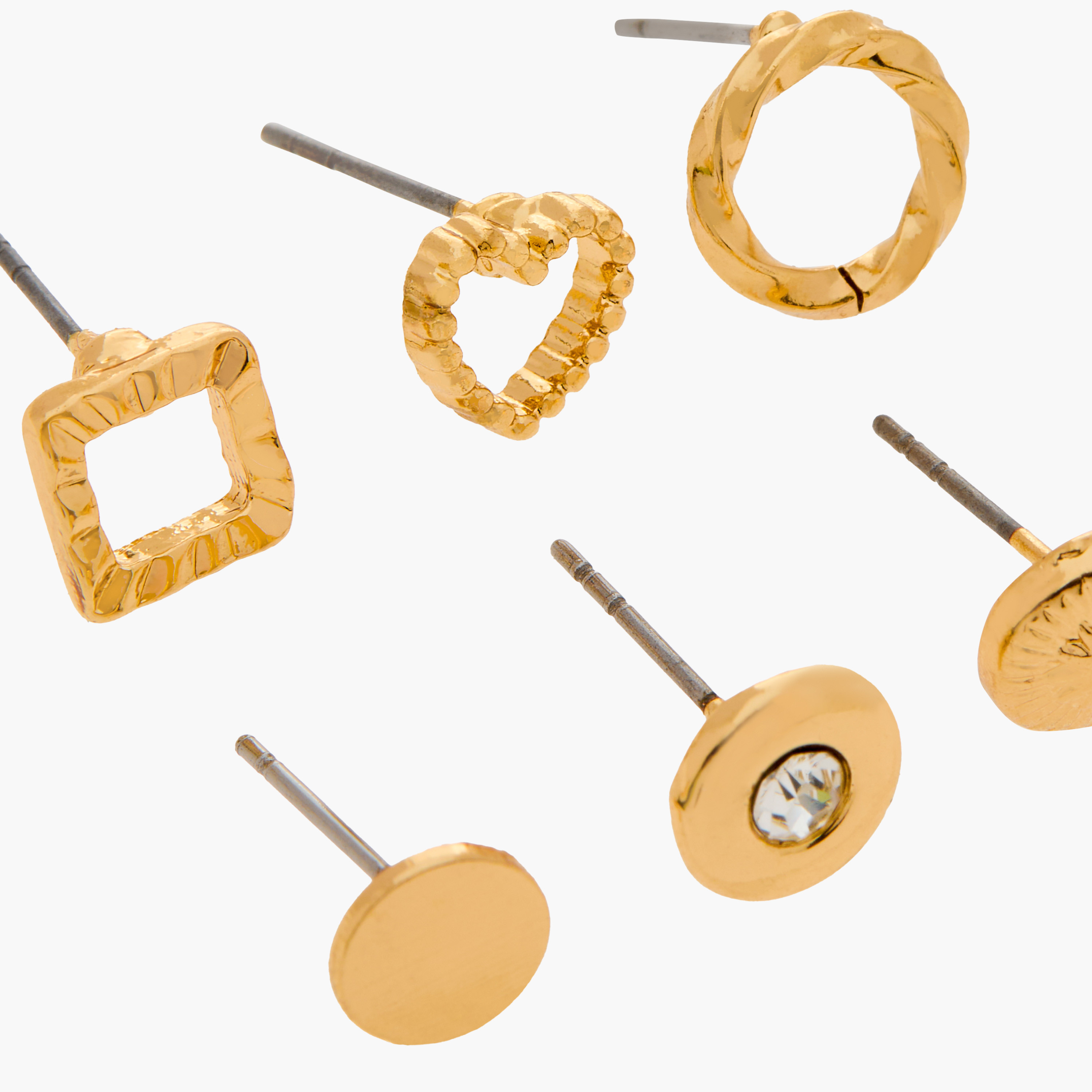 Assorted Stud Earrings with Pushback Closure - Set of 6-women-watchesandjewellery-jewellery-earrings-image-4