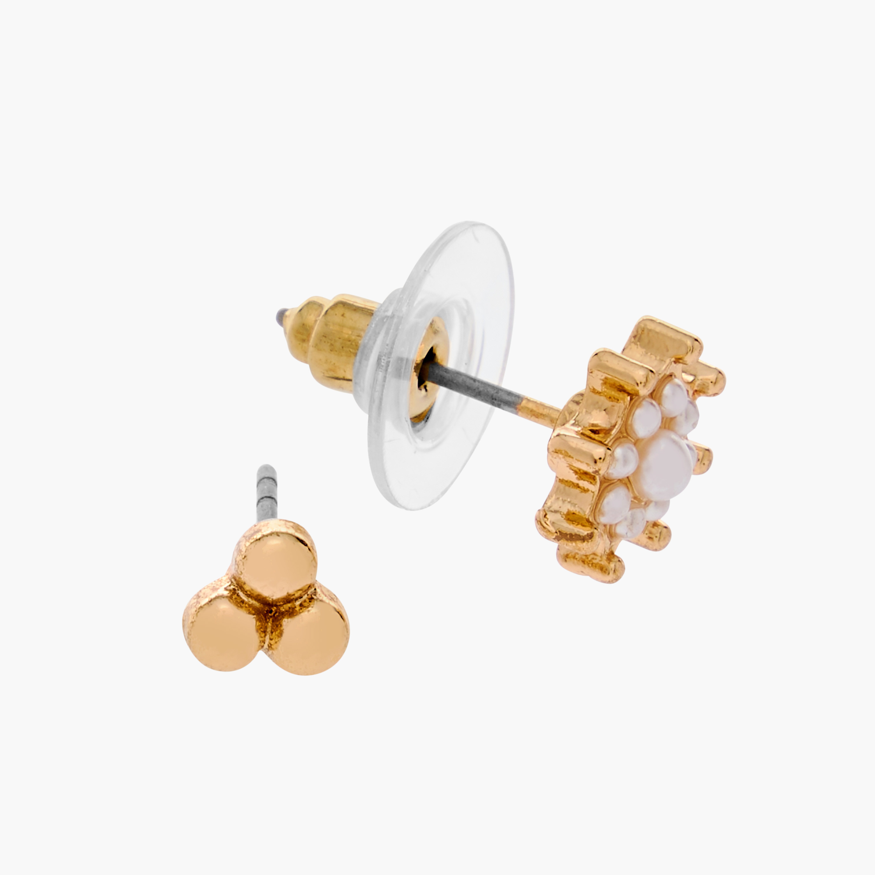 Embellished Stud Earrings with Pushback Closure - Set of 9-women-watchesandjewellery-jewellery-earrings-image-5
