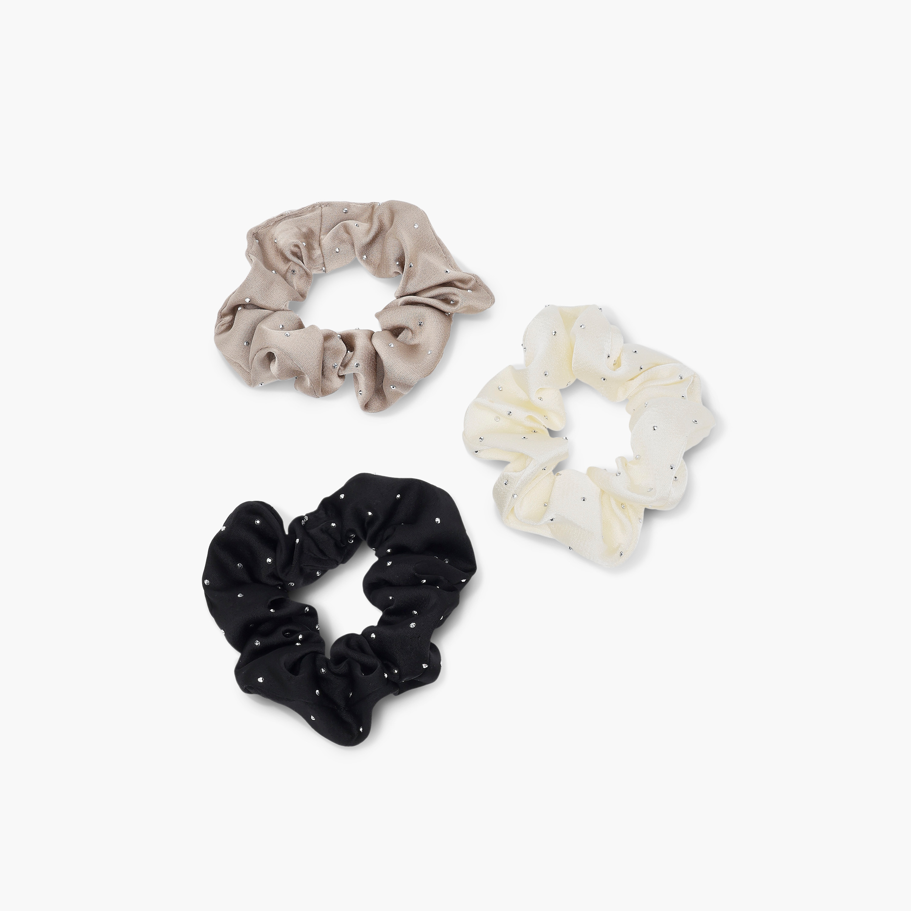ربطات شعر ستان مزينة - طقم من 3 قطع-women-hairaccessories-scrunchies-image-3