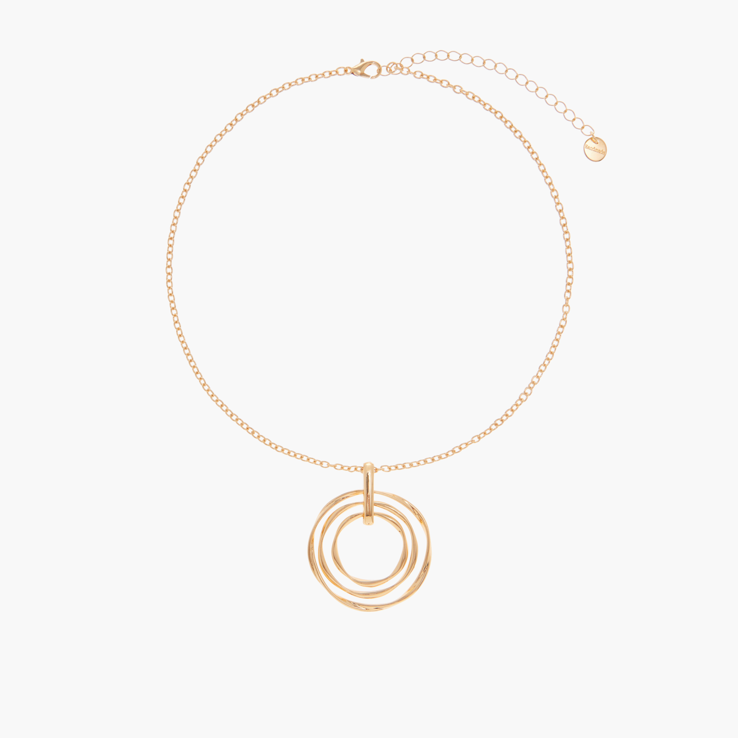 Metallic Pendant Necklace and Earrings Set-women-watchesandjewellery-jewellery-jewellerysets-image-3