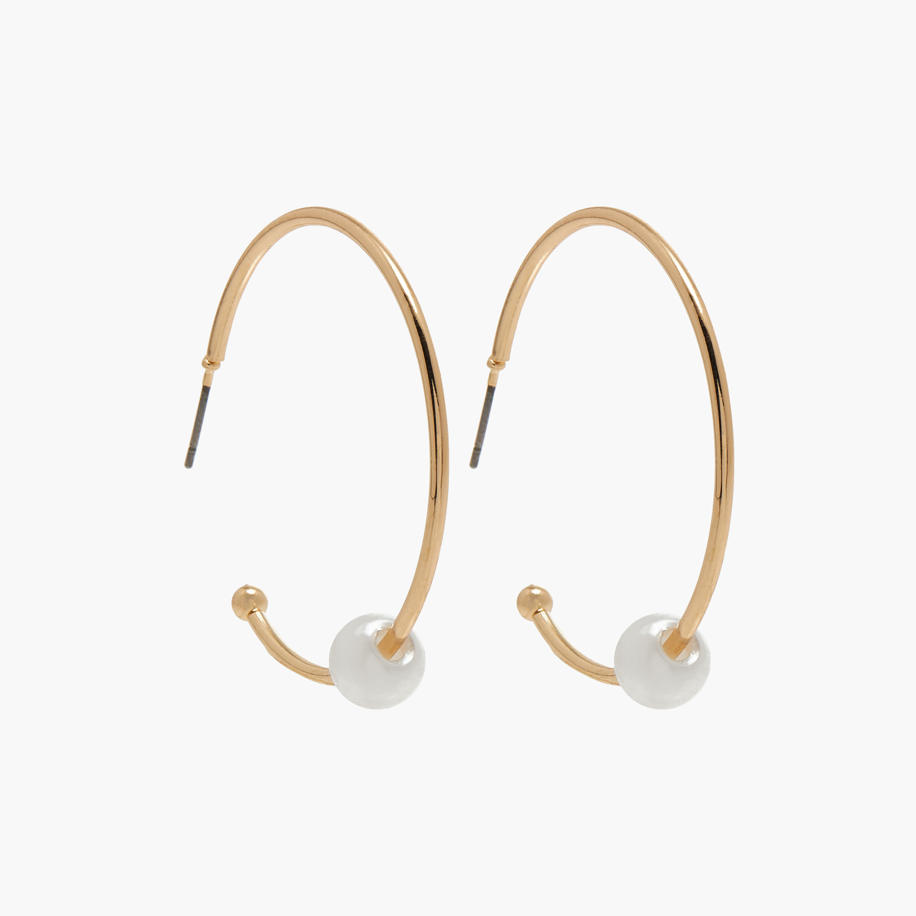 Pearl Embellished Hoop Earrings with Pushback Closure - Set of 3-women-watchesandjewellery-jewellery-earrings-image-3