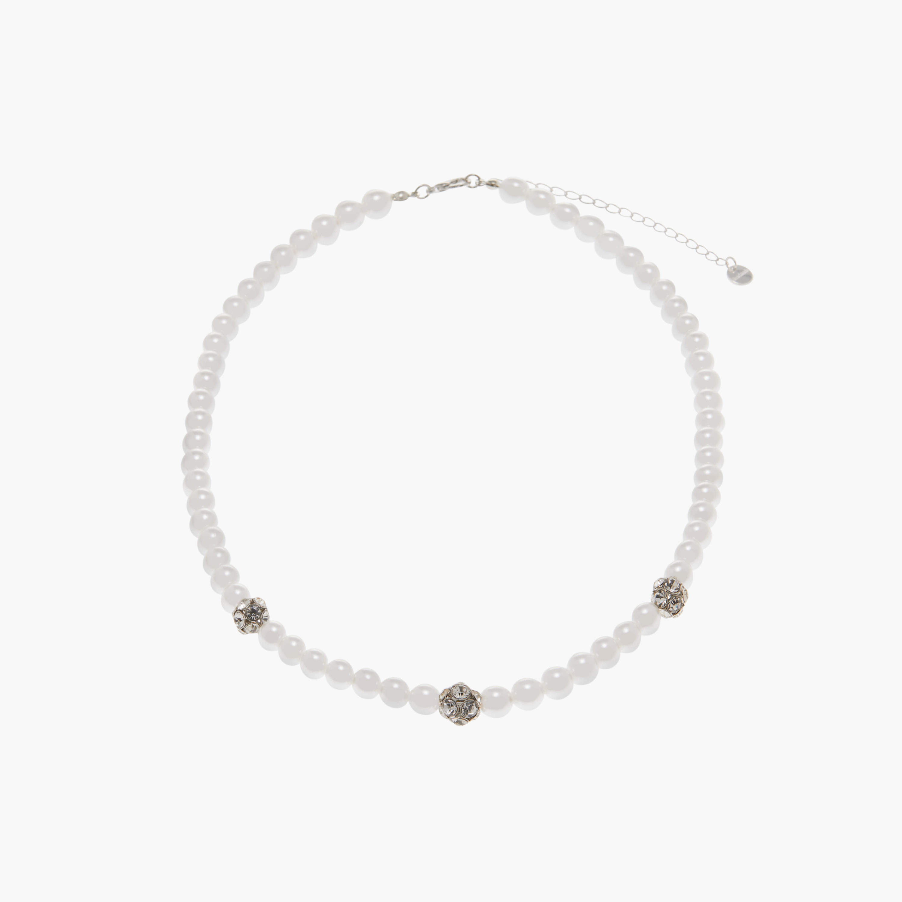 Pearl Embellished Necklace with Lobster Clasp-women-watchesandjewellery-jewellery-necklacesandpendants-image-1
