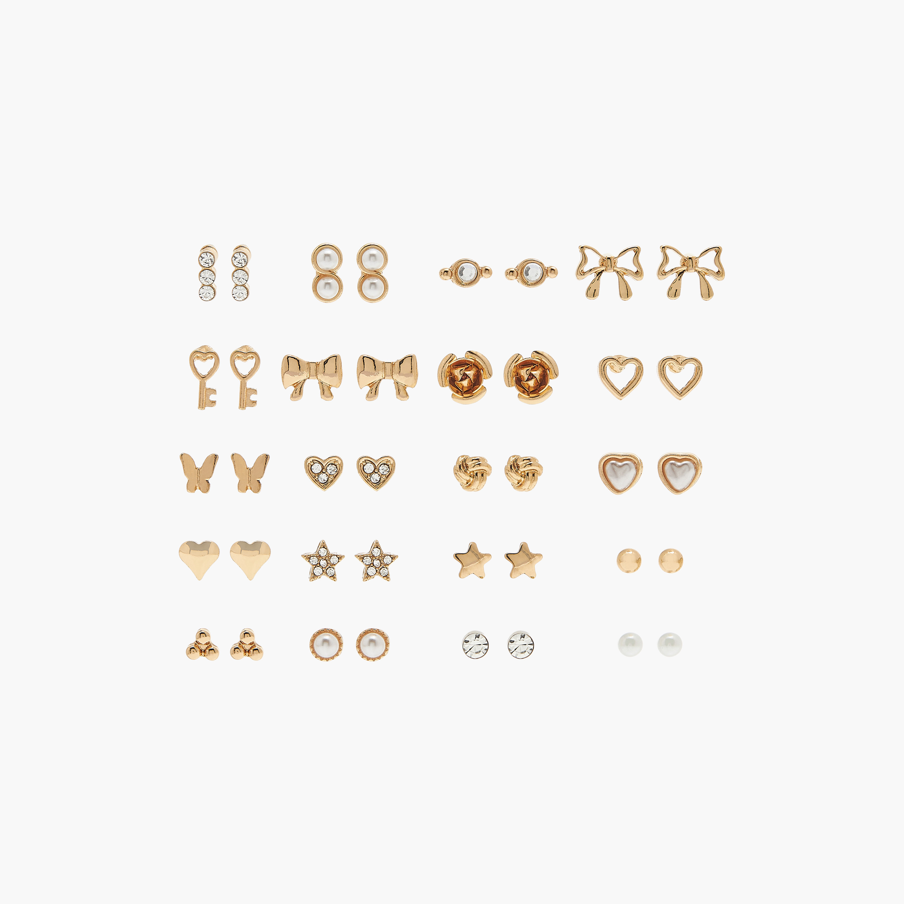 Assorted Earrings with Pushback Closure - Set of 20-women-watchesandjewellery-jewellery-earrings-image-1