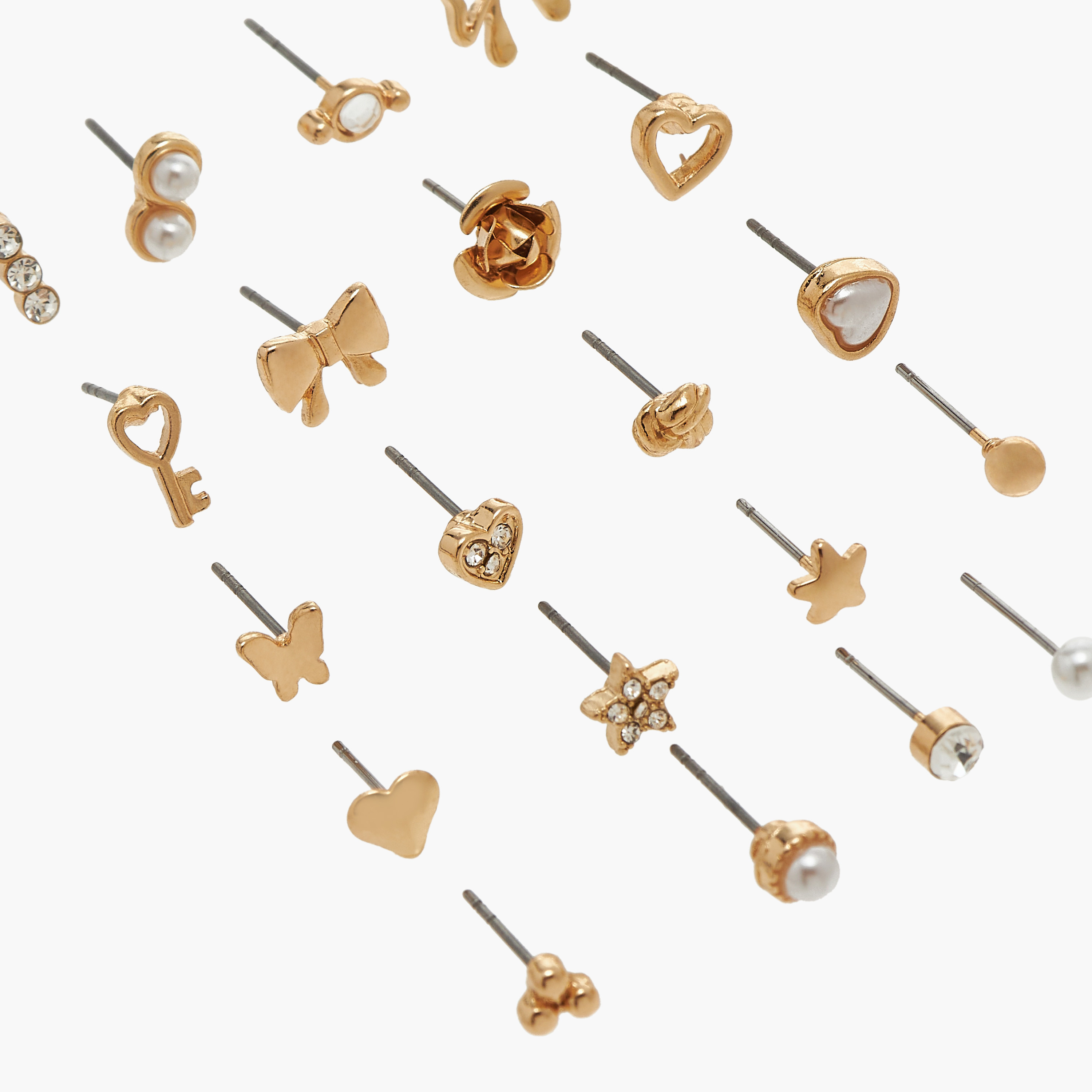 Assorted Earrings with Pushback Closure - Set of 20-women-watchesandjewellery-jewellery-earrings-image-3