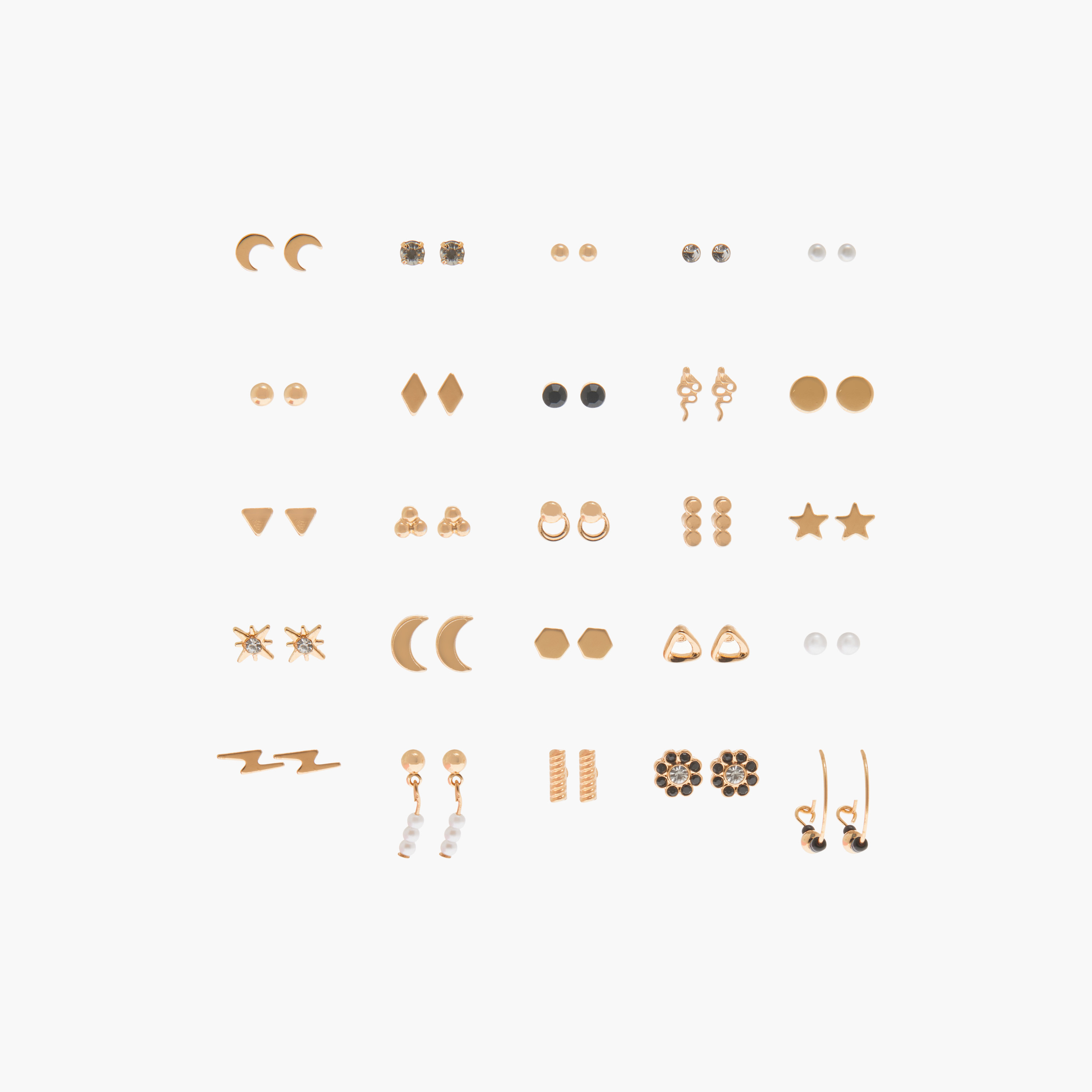 Assorted Stud Earrings with Pushback Closure - Set of 25-women-watchesandjewellery-jewellery-earrings-image-1