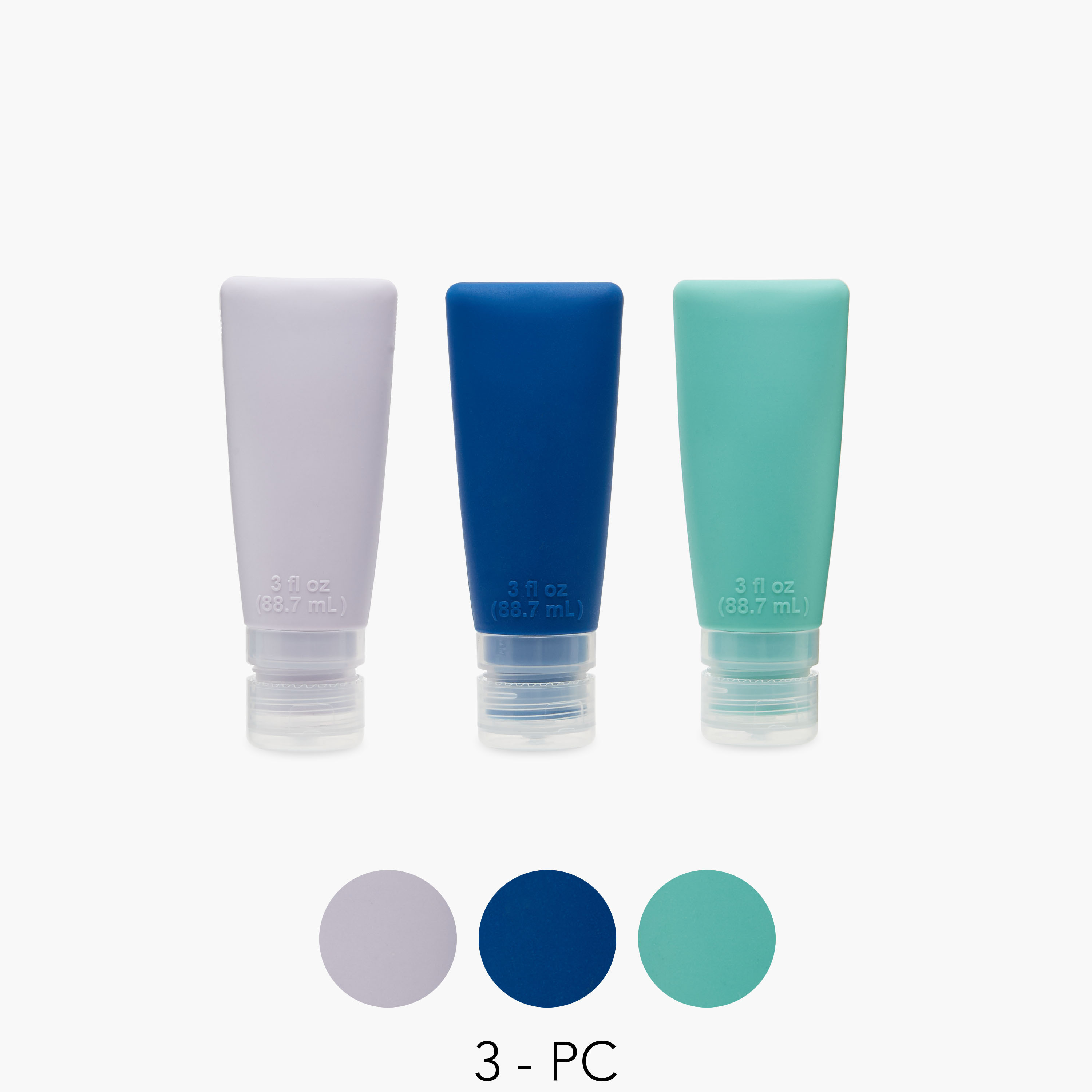 Roam and Repeat 3-Piece Silicone Travel Bottle Set-travel-accessories-image-1