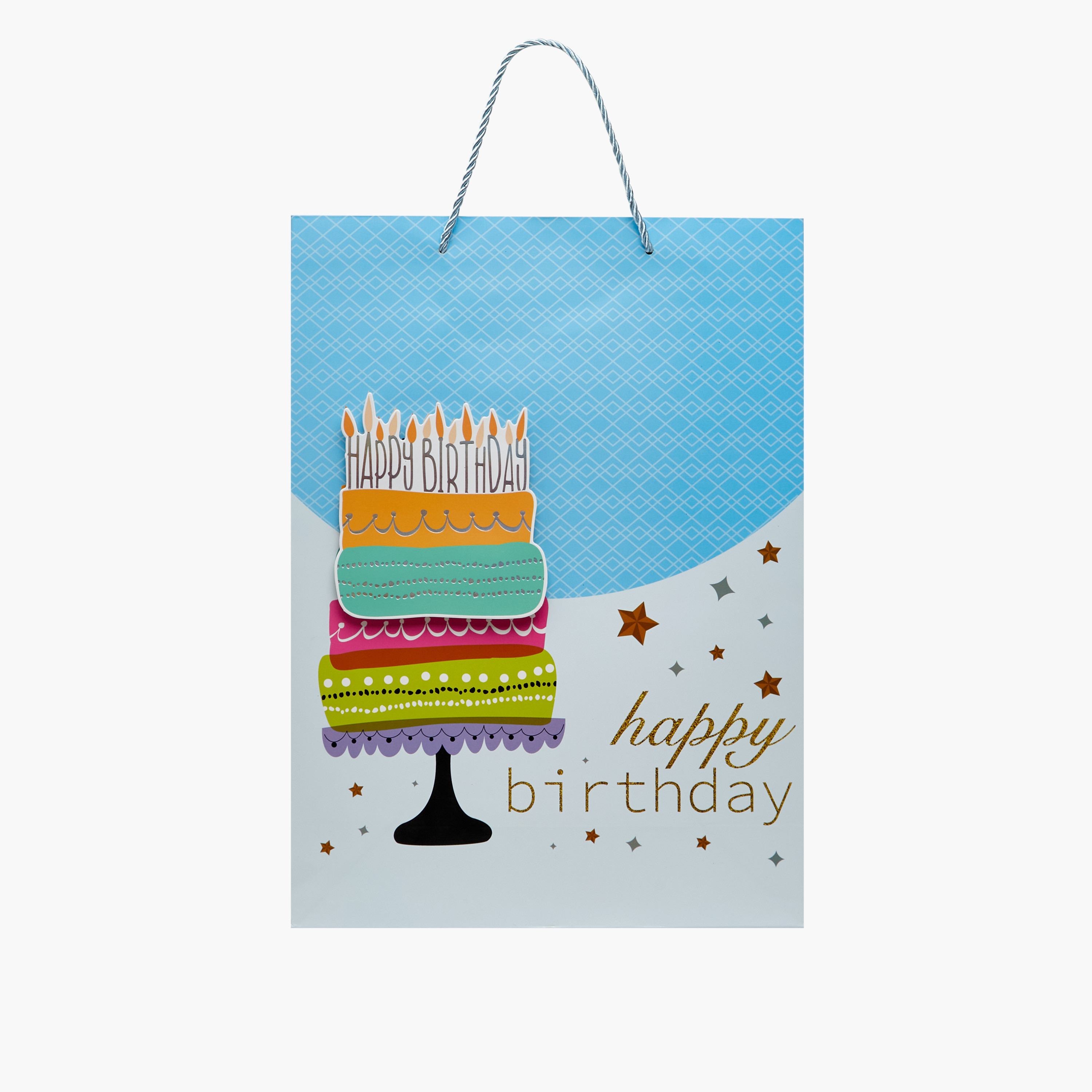 شنطة هدايا ورقية بطبعات - 30x42x12 سم-household-giftingaccessories-giftings-image-1