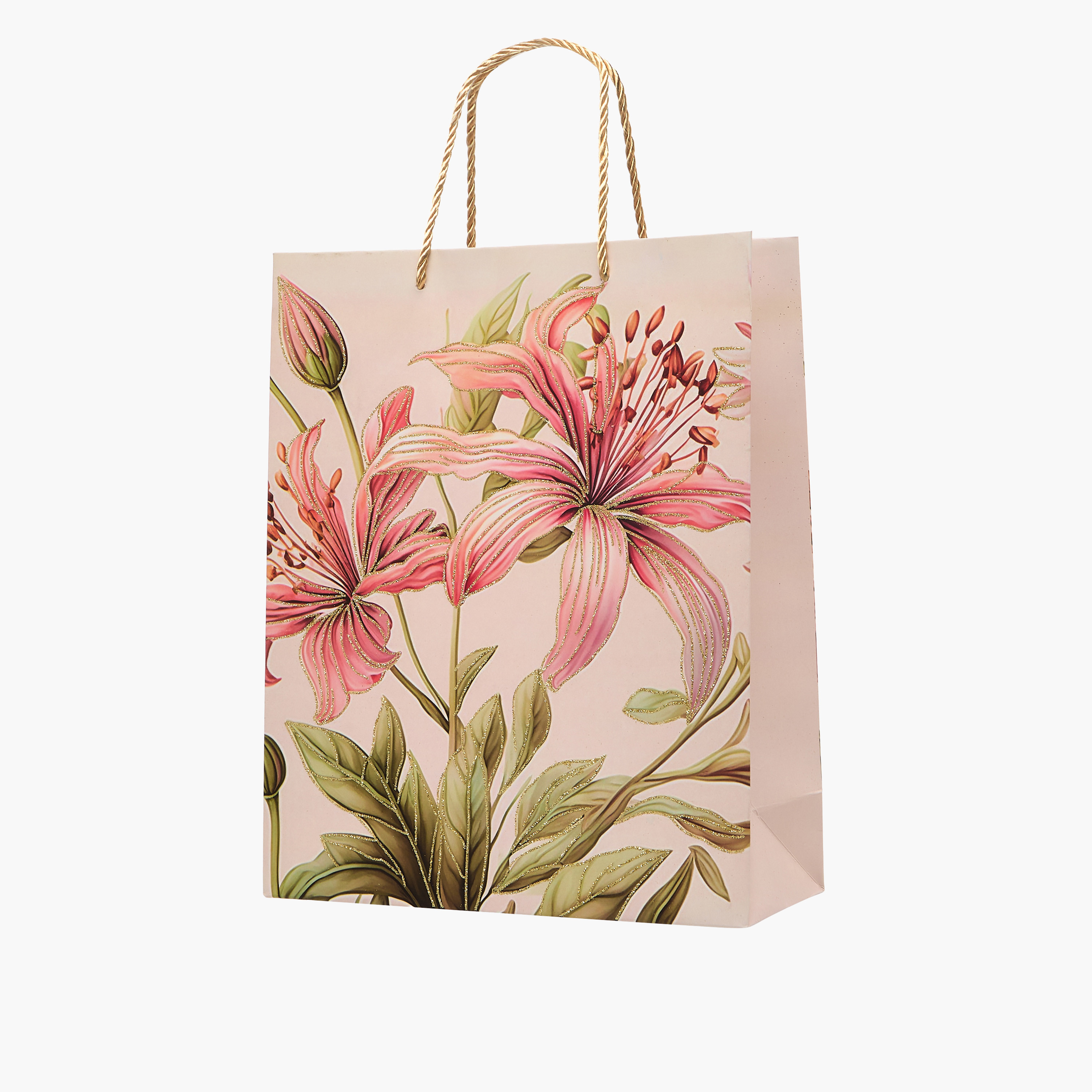 Floral Print Gift Bag with Handle-household-giftingaccessories-giftings-image-2