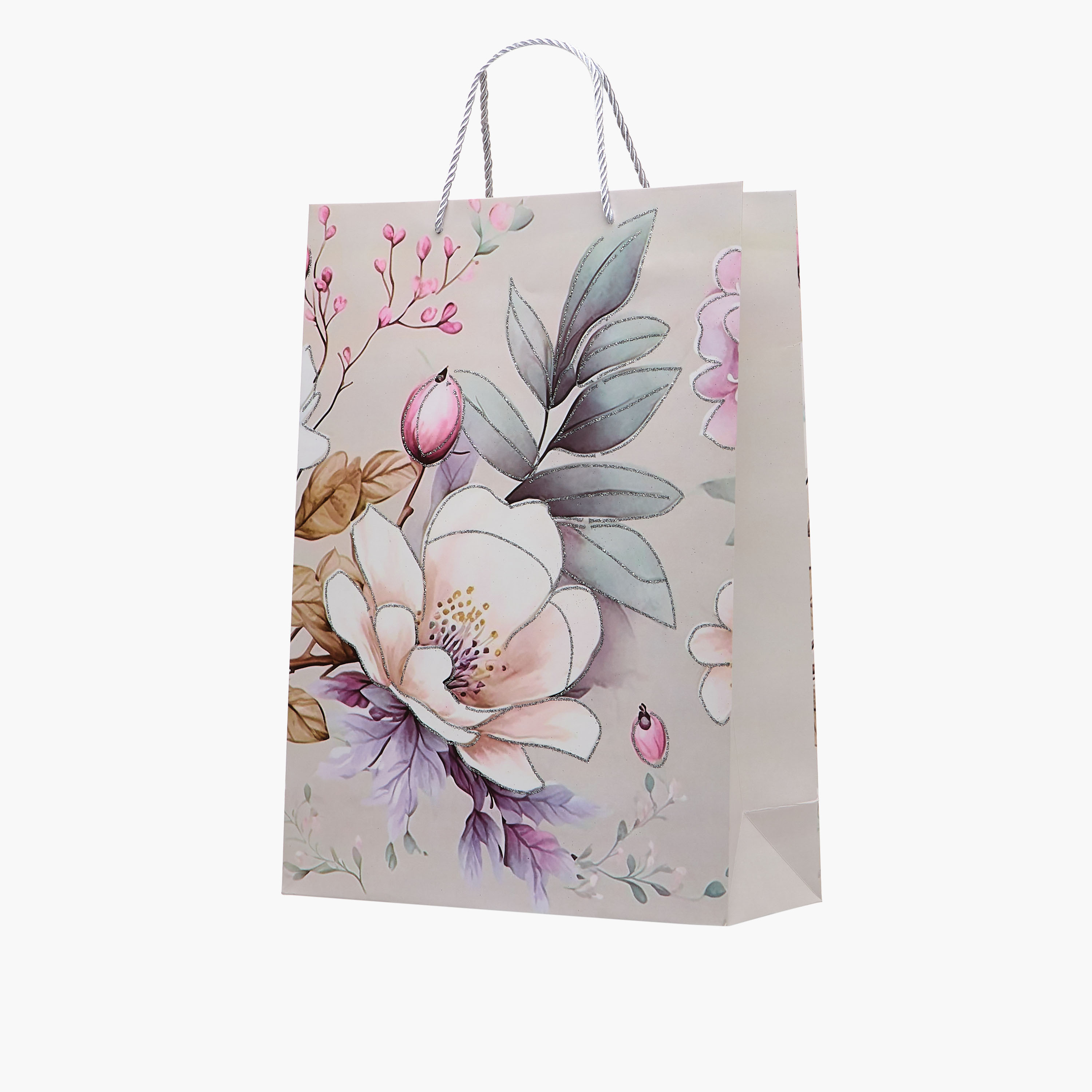 Floral Print Gift Bag with Handle-household-giftingaccessories-giftings-image-2