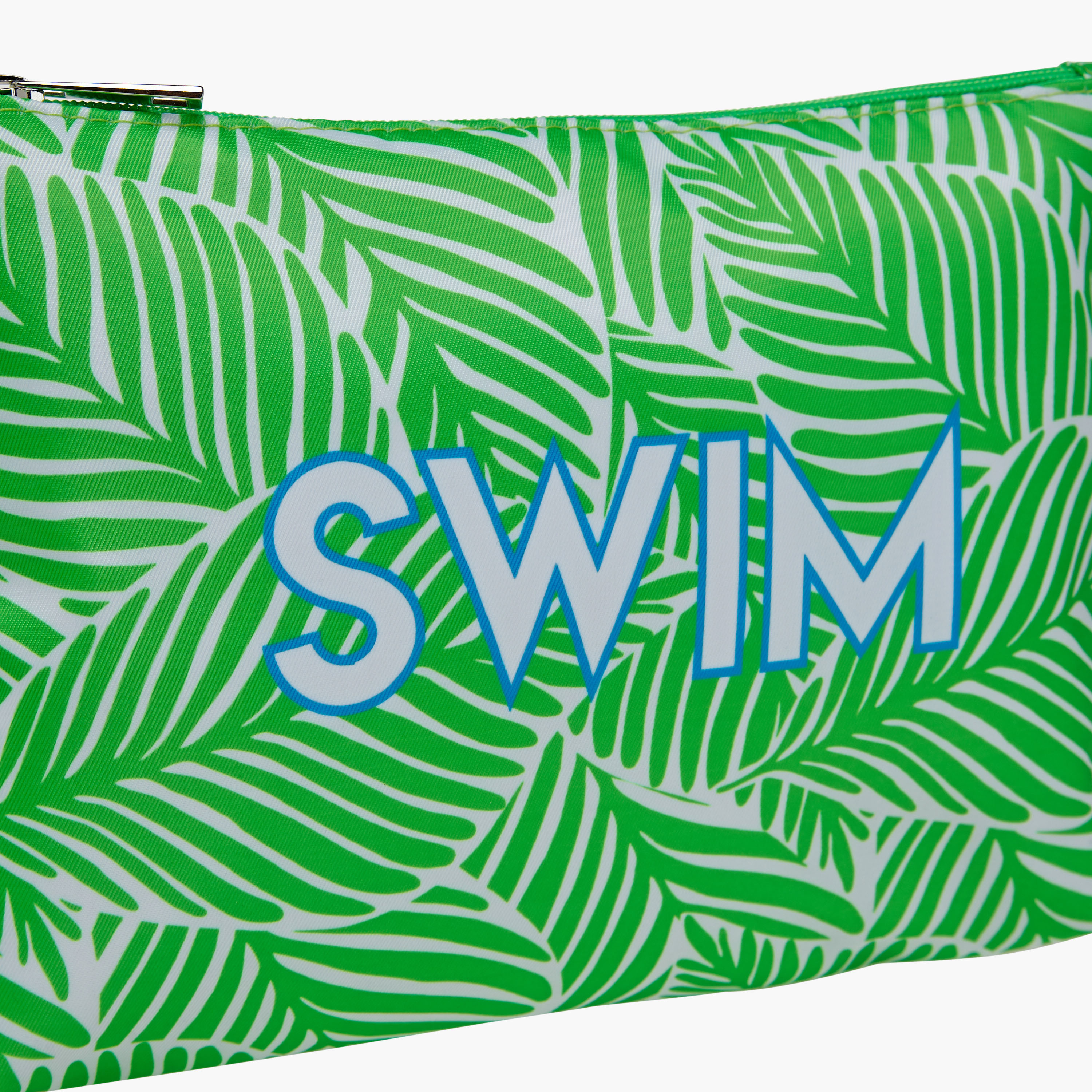 Findz Leaf Print Wet Dry Laundry Pouch with Zip Closure-travel-accessories-image-4