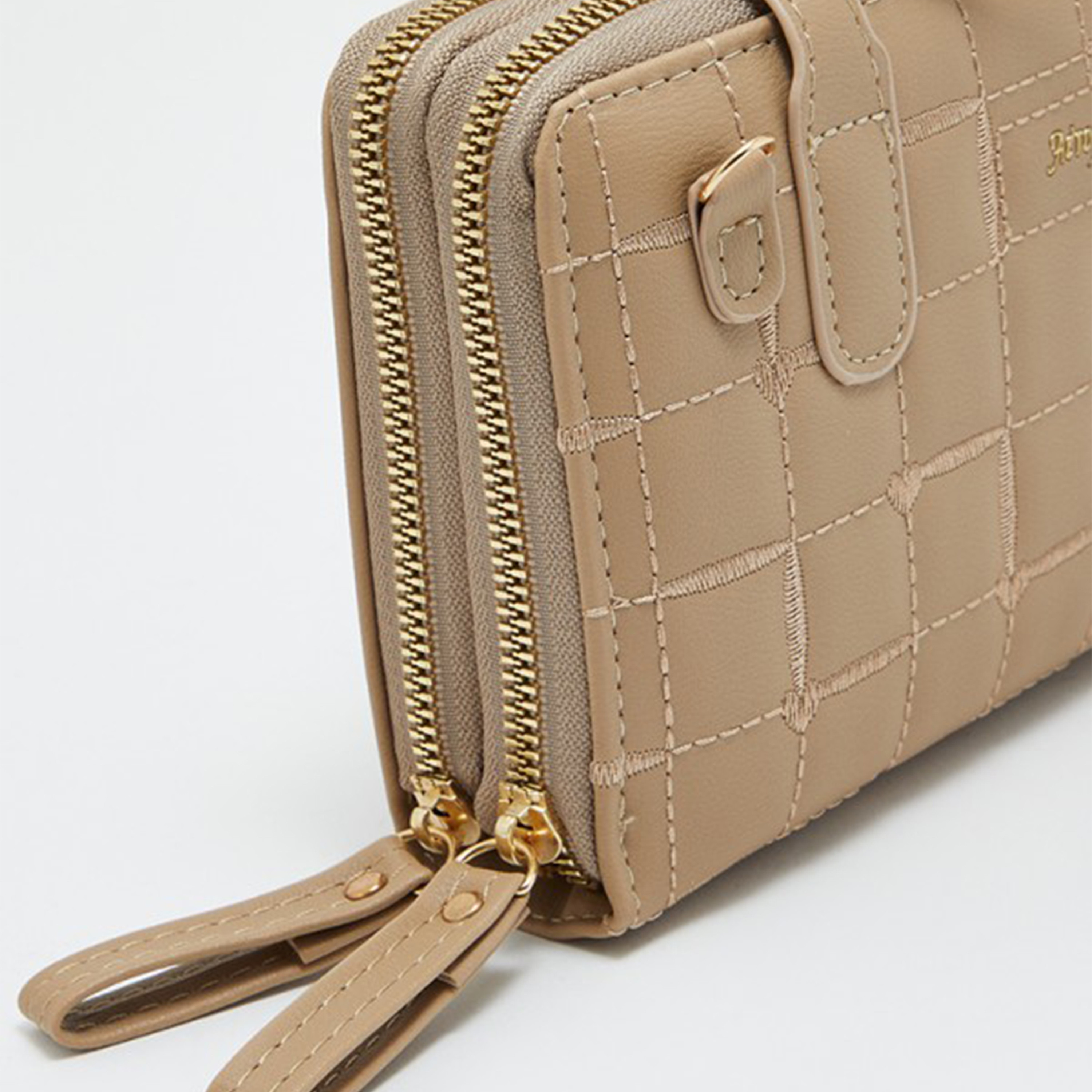 Aeropostale Aero Textured Top Handle Crossbody Bag with Zipper and Adjustable Strap-women-bagsandwallets-handbags-image-3