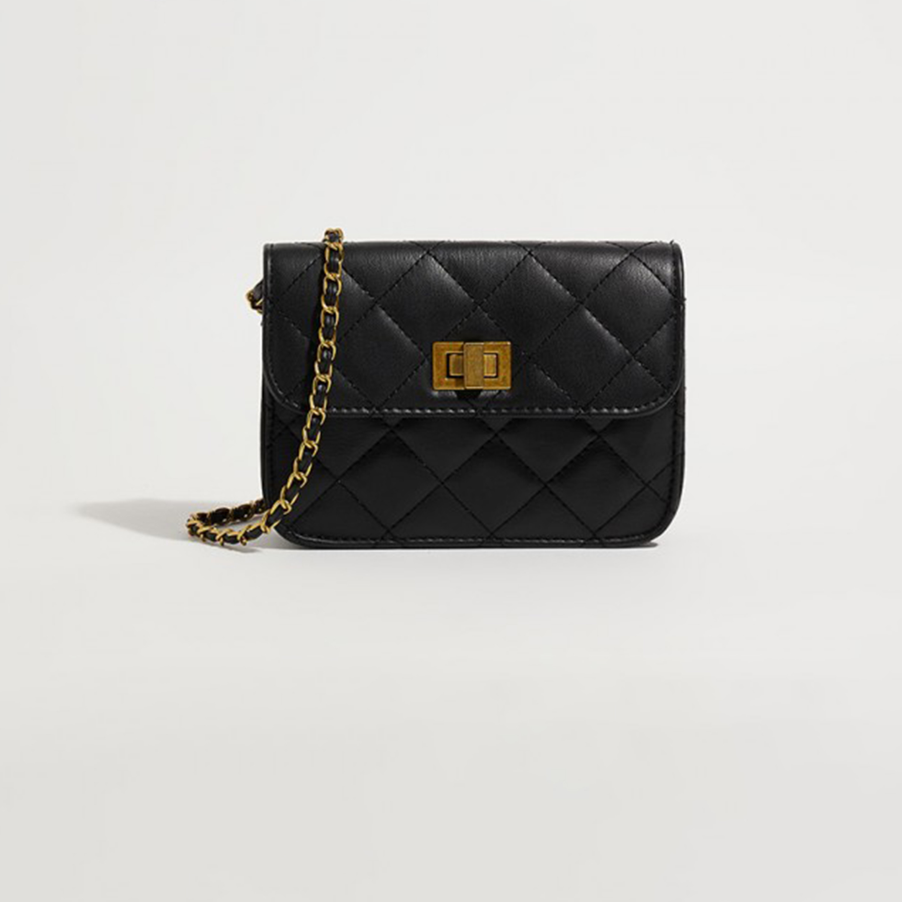 Aeropostale Aero Quilted Crossbody Bag with Twist Lock and Adjustable Strap-women-bagsandwallets-handbags-image-1