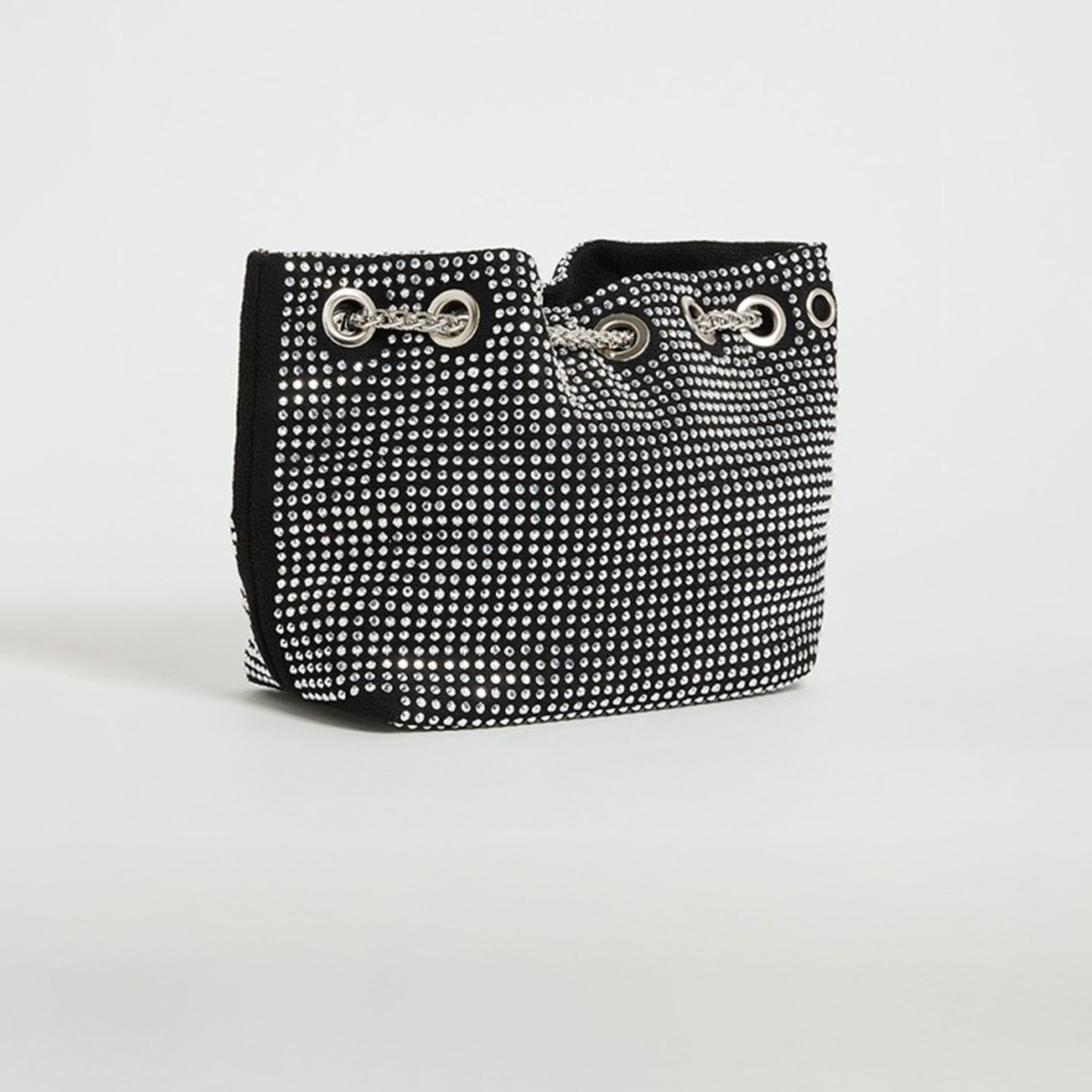 Aeropostale Aero Embellishment Crossbody Bag with Drawstring closure and Chain Strap-women-bagsandwallets-handbags-image-2