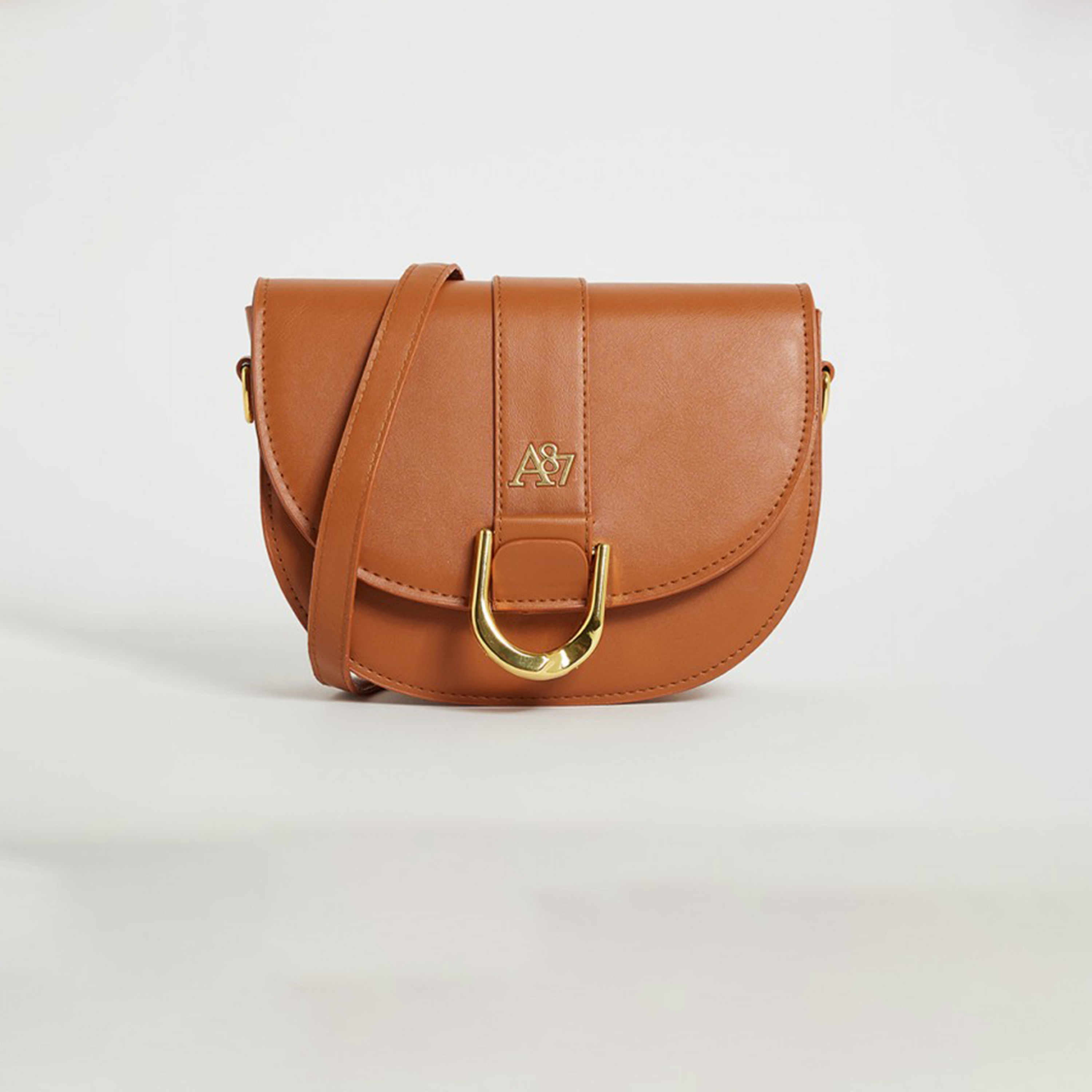 Aeropostale Aero Textured Shoulder Bag with Flap and Adjustable Strap-women-bagsandwallets-handbags-image-1