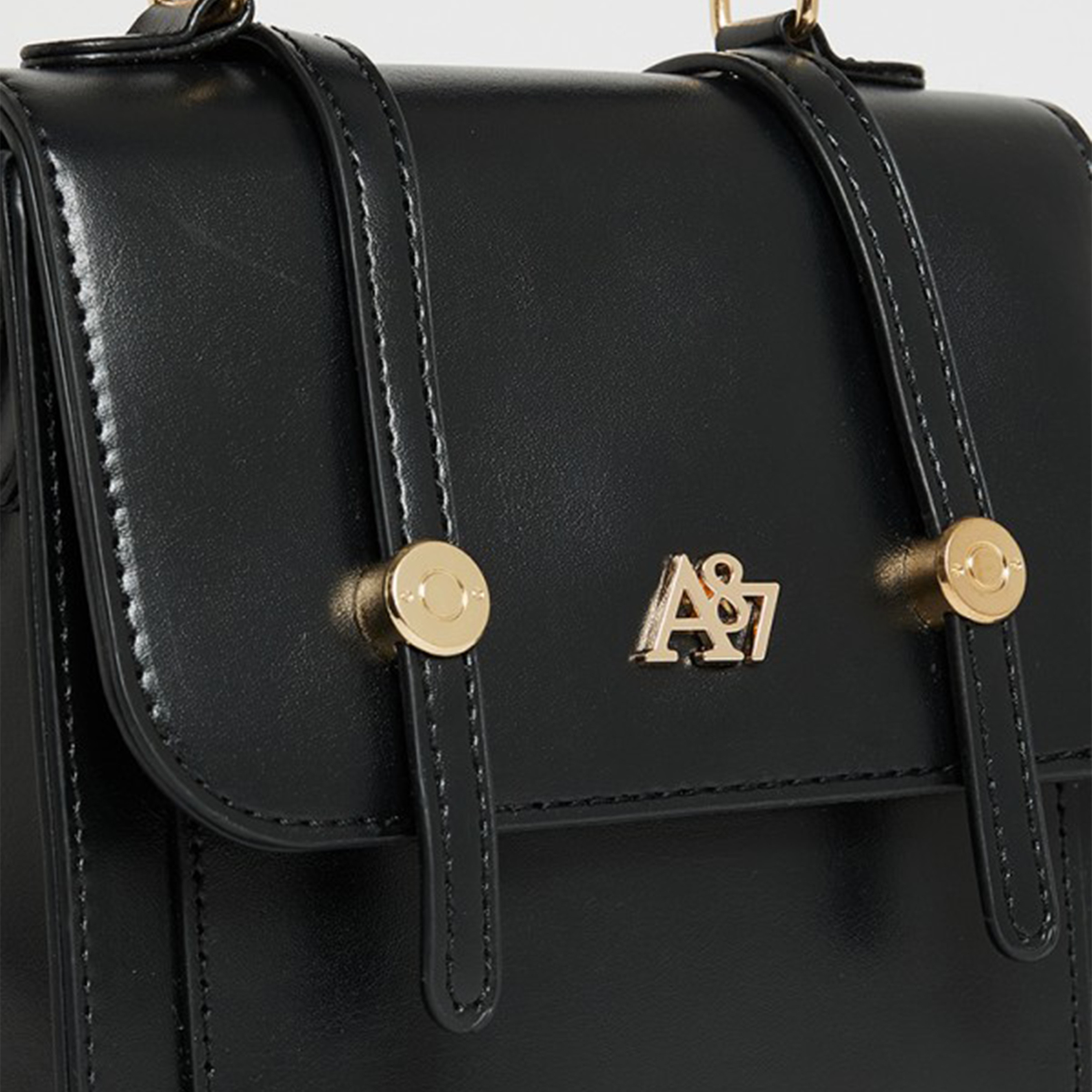 Aeropostale Aero Textured Satchel Bag with Flap and Detachable strap-women-bagsandwallets-handbags-image-3