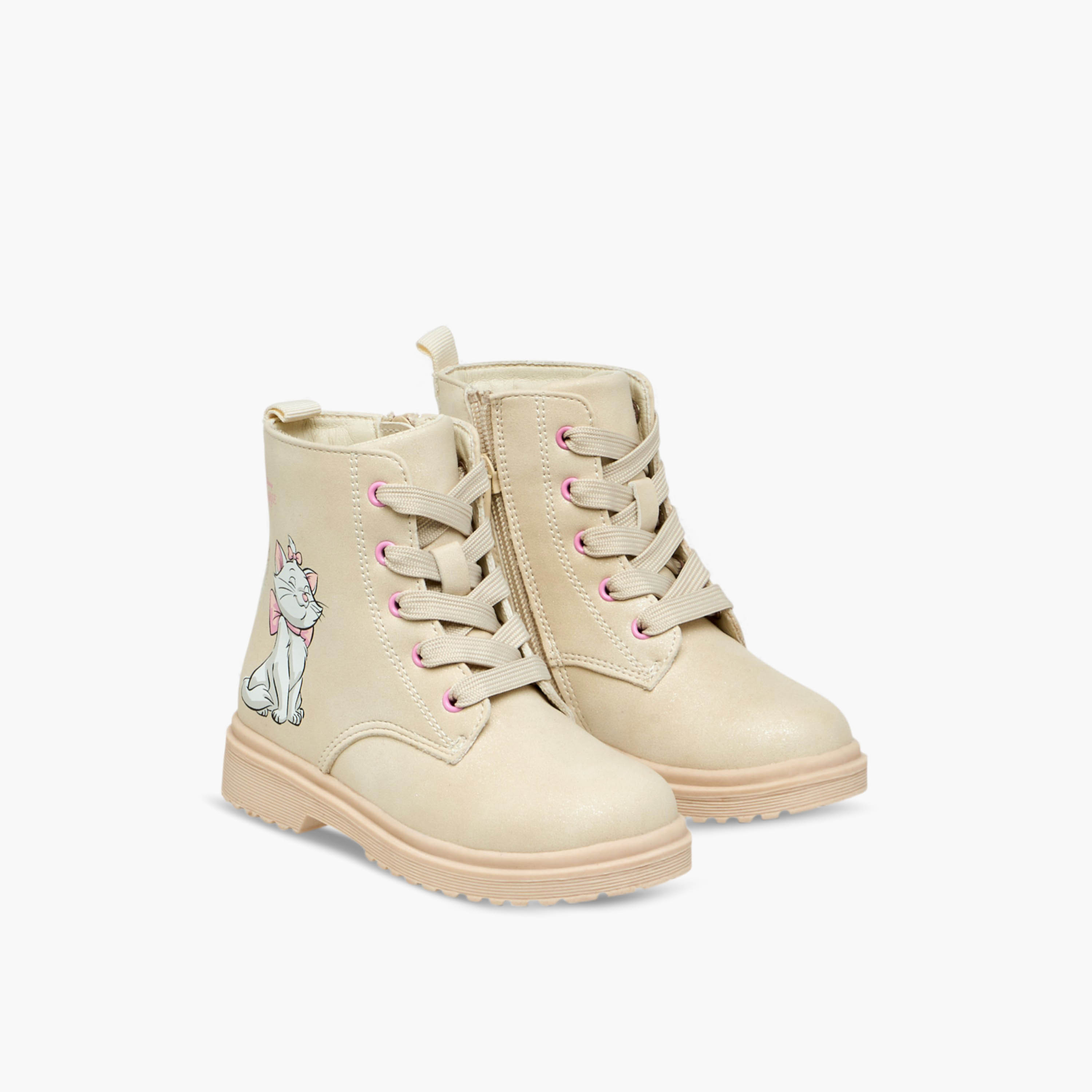 بوت بطول الكاحل وطبعات ماري وسحاب إغلاق من ديزني-girls-shoes-boots-image-6