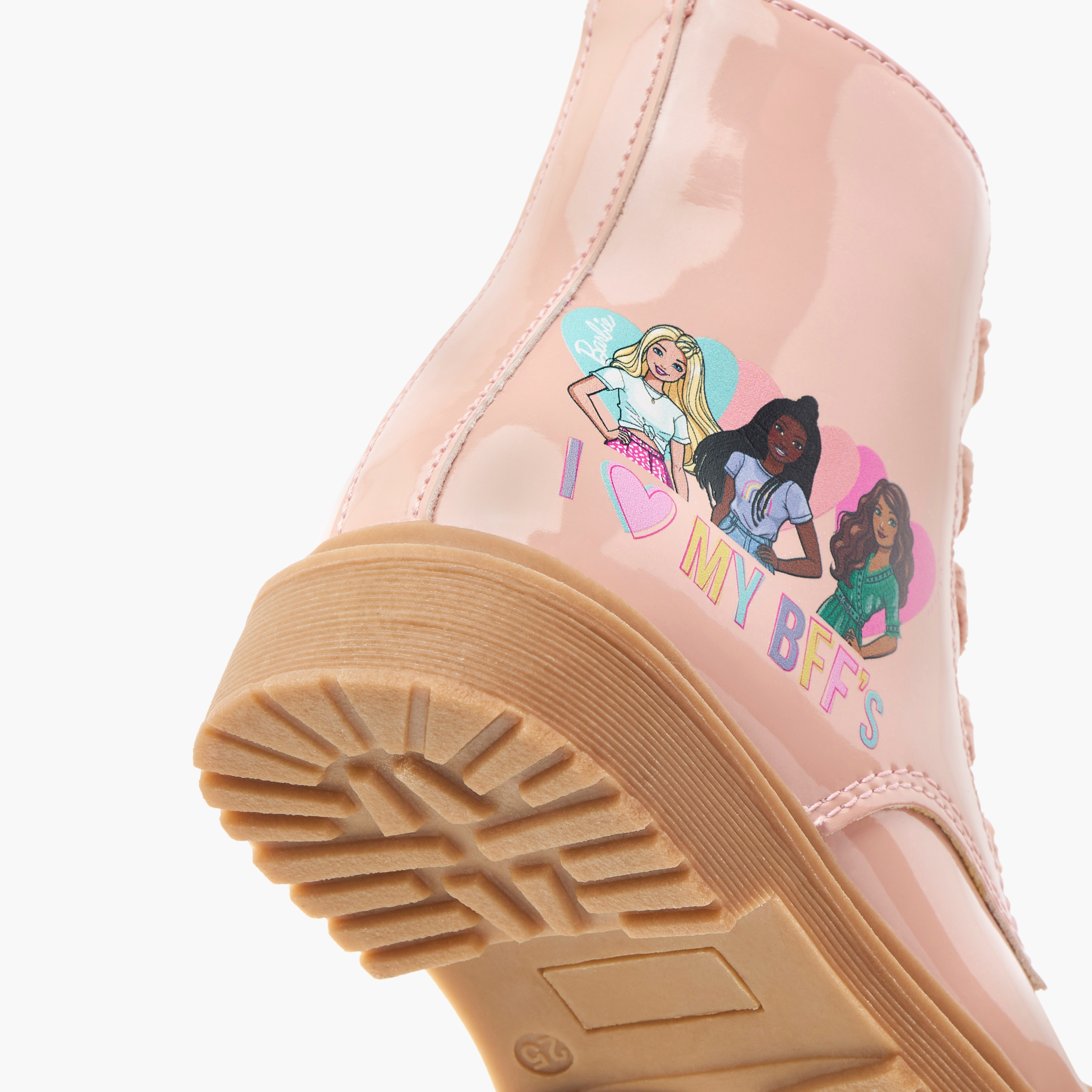 بوت بطول الكاحل ورباط إغلاق وطبعات باربي-girls-shoes-boots-image-5