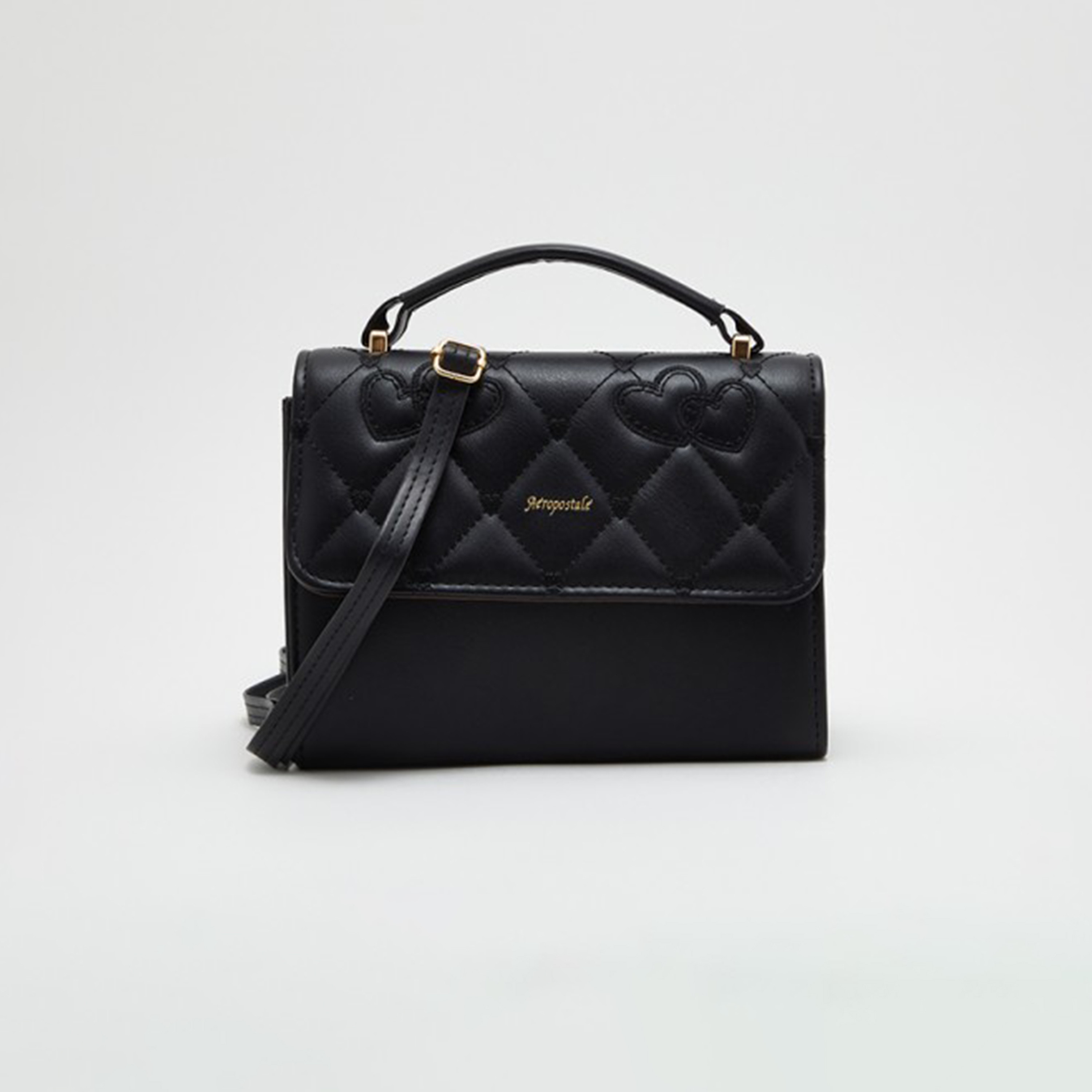 ايروبوستيل- شنطة كروس بودي مبطنة بمقبض علوي بغطاء وحزام قابل للإزالة-women-bagsandwallets-handbags-image-1