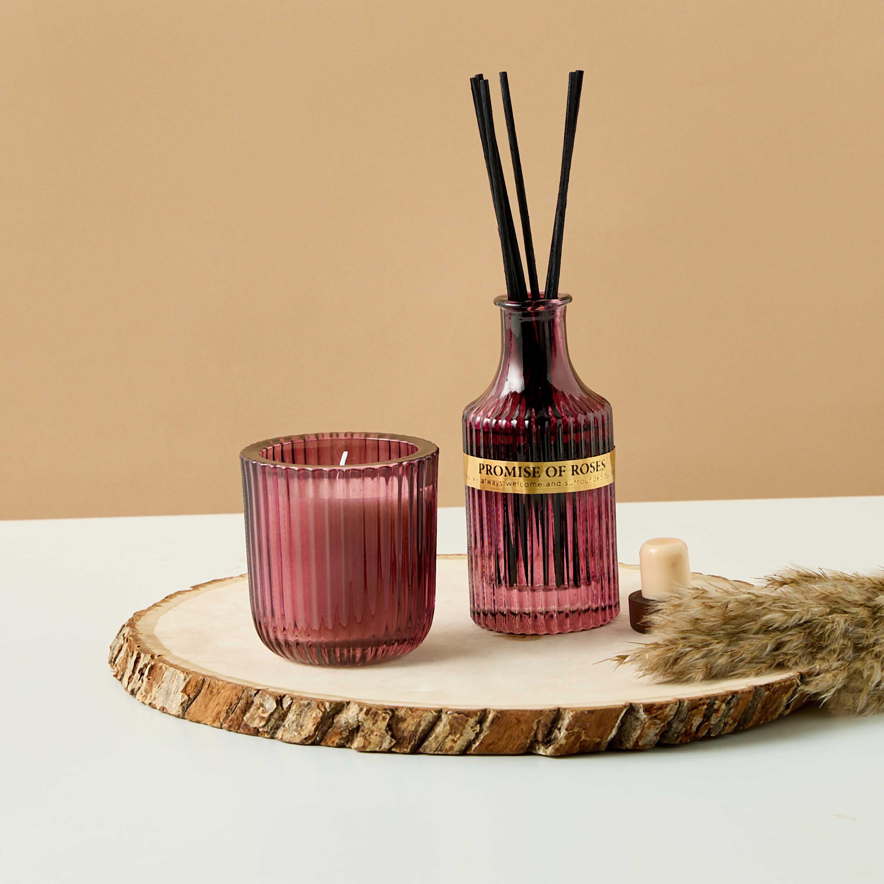 Sunshine Beach Scented Glass Reed Diffuser and Jar Candle Gift Set-household-homefragrance-fragrancegiftset-image-1