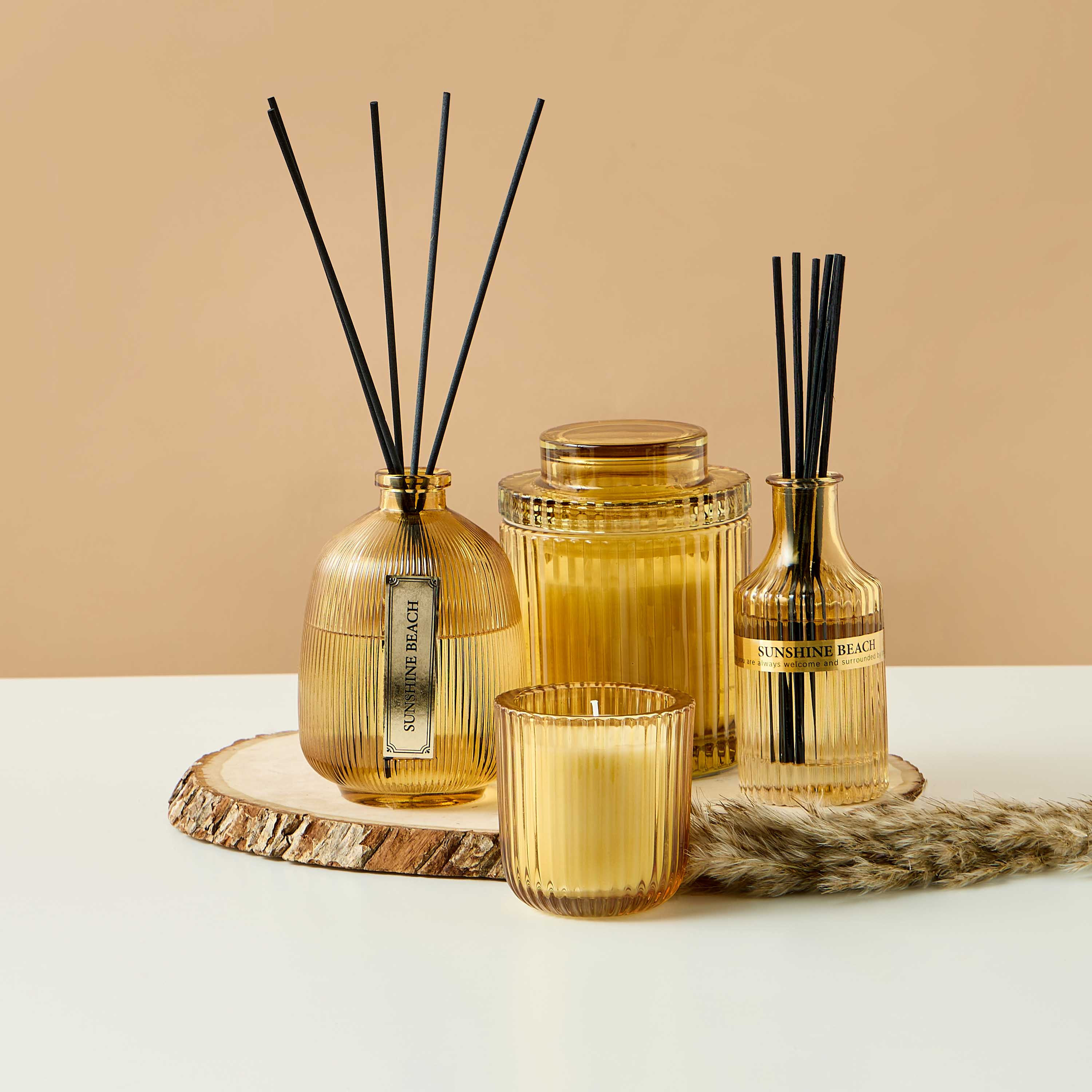 Sunshine Beach Scented Jar Candle - 500 gms-household-homefragrance-candles-image-4