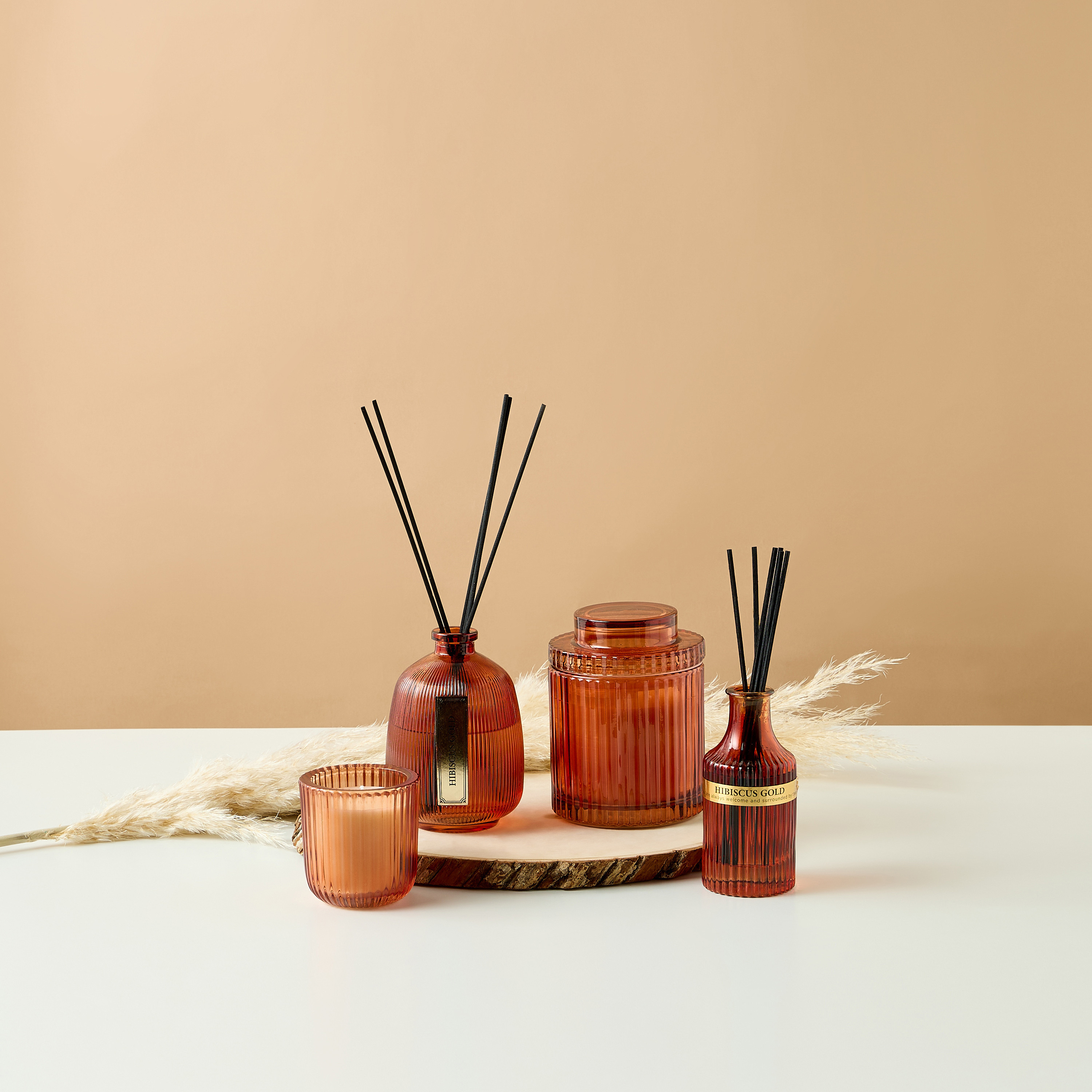 Hibiscus Gold Scented Jar Candle - 500 gms-household-homefragrance-candles-image-4