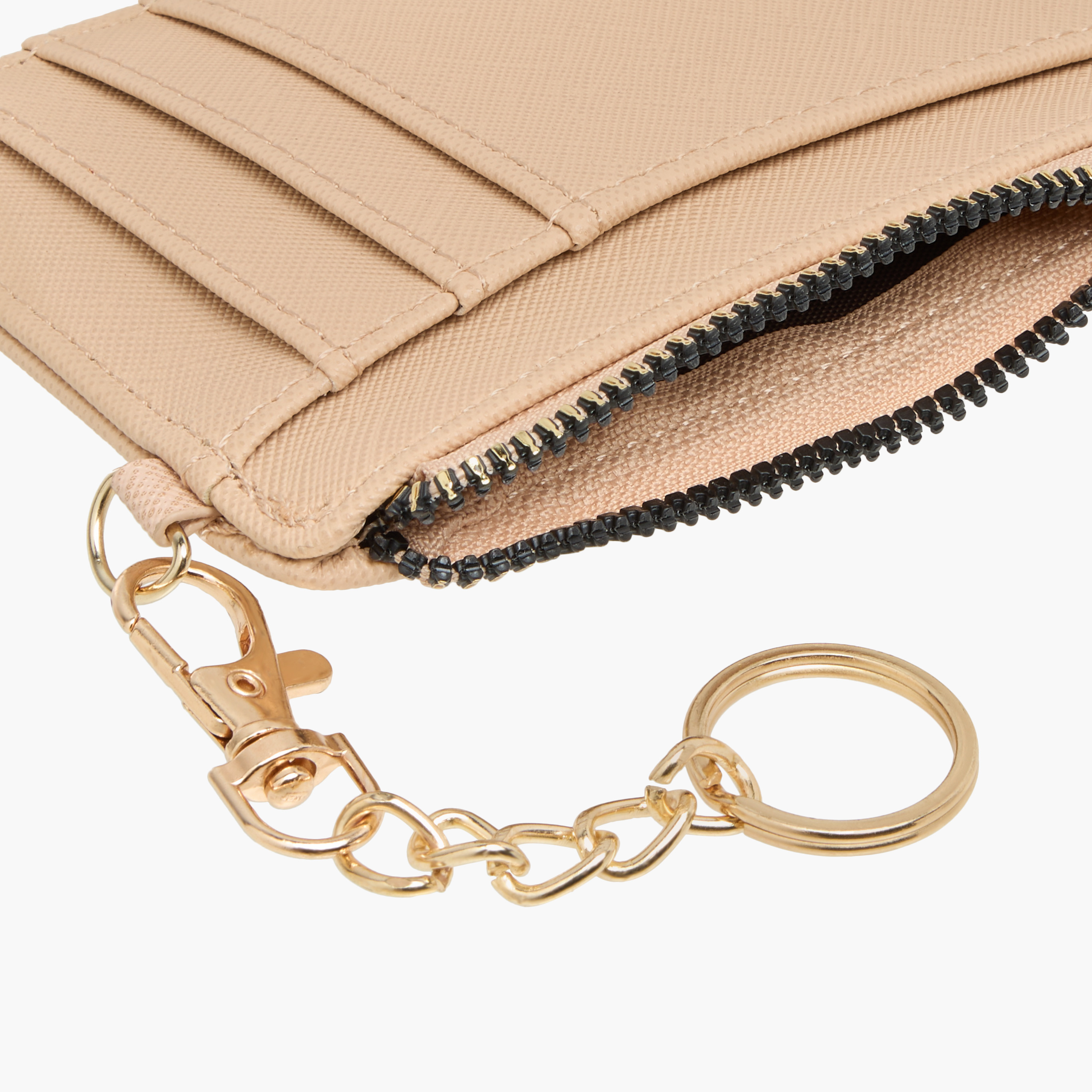 حامل بطاقات بارز الملمس بسلسلة مفاتيح من ساشا-women-bagsandwallets-wallets-image-3