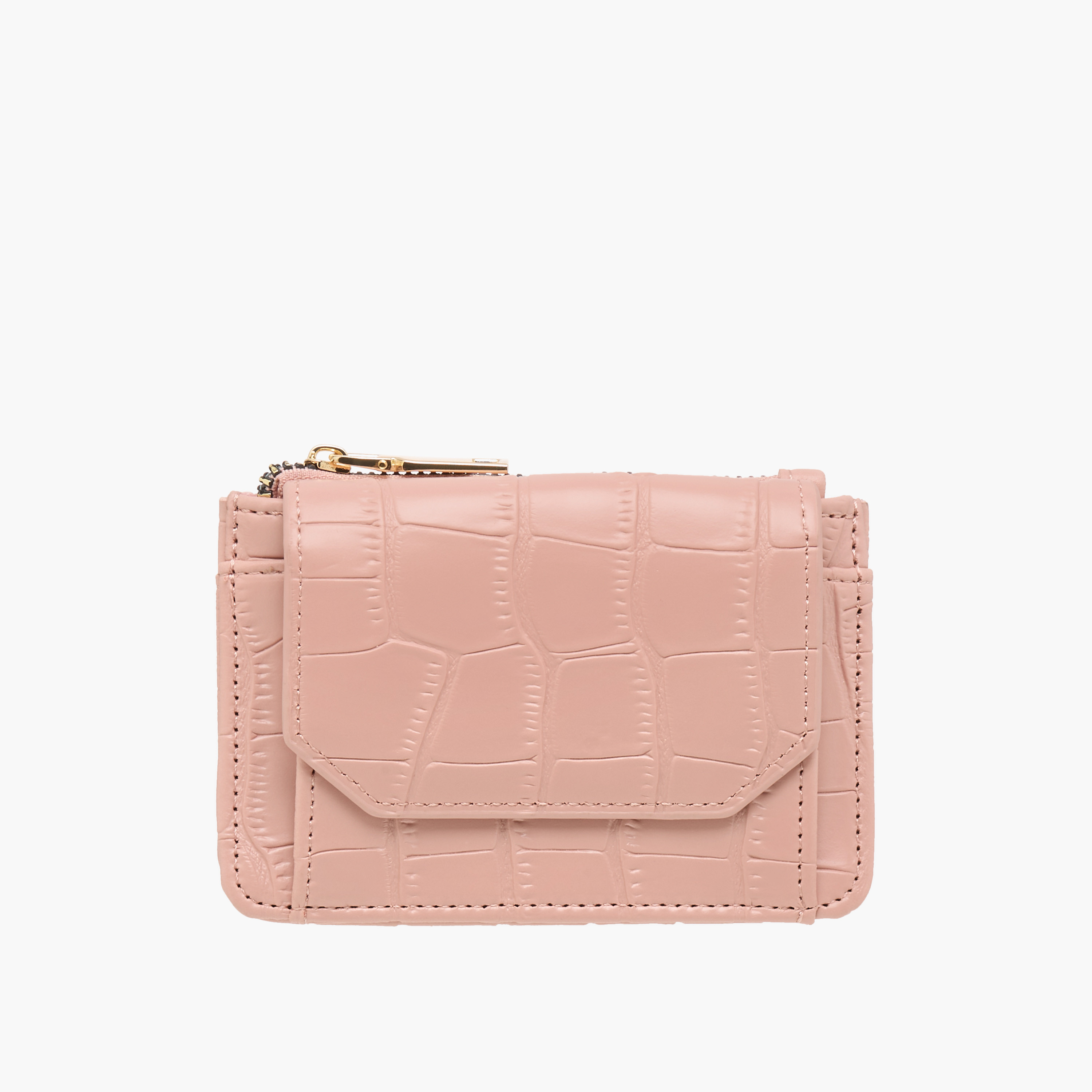 Sasha Textured Wallet with Magnetic Button Closure-women-bagsandwallets-wallets-image-1