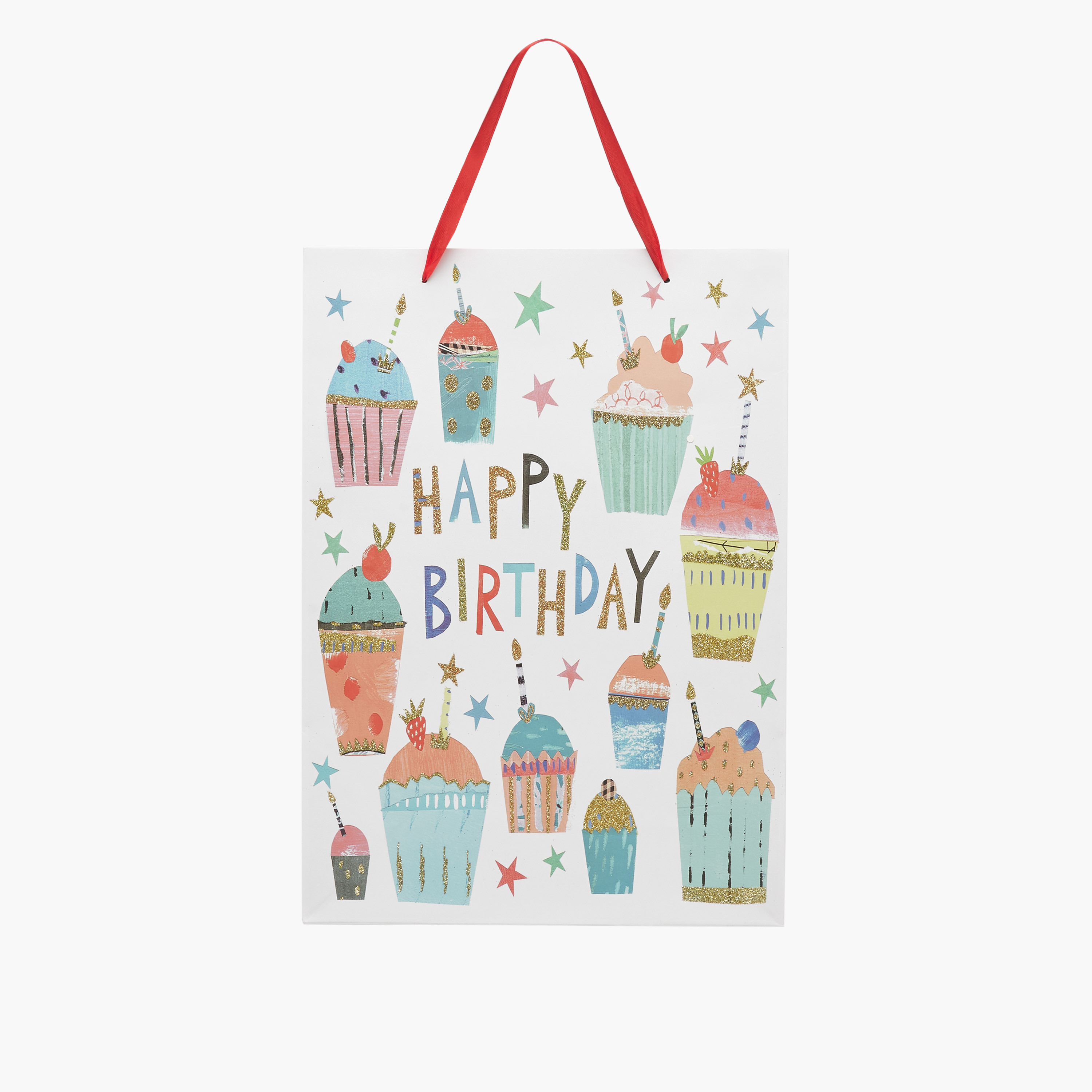 Happy Birthday Print Paper Gift Bag - 30x12x42 cms-household-giftingaccessories-giftings-image-1