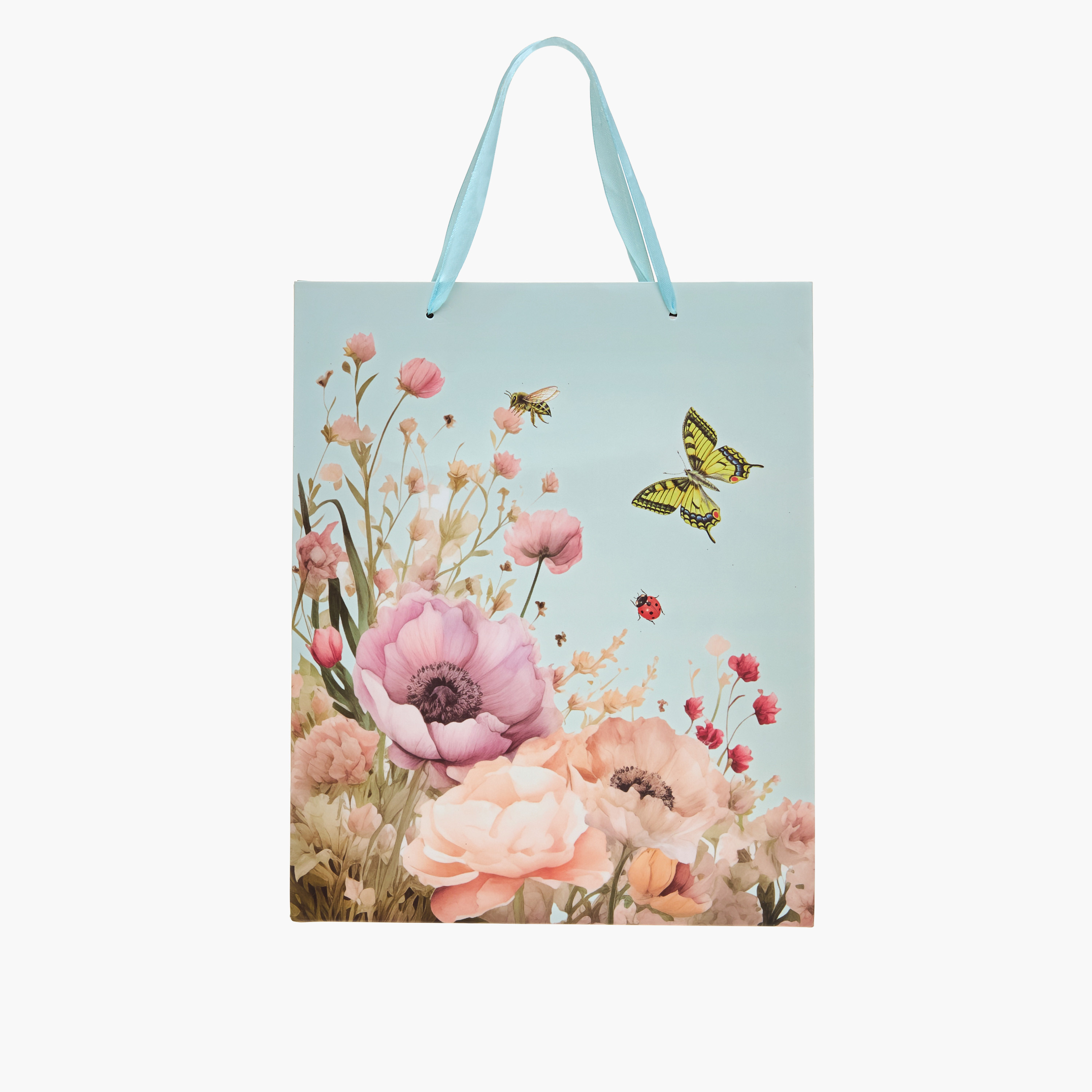 Floral Print Paper Gift Bag - 26x10x32 cms-household-giftingaccessories-giftings-image-1